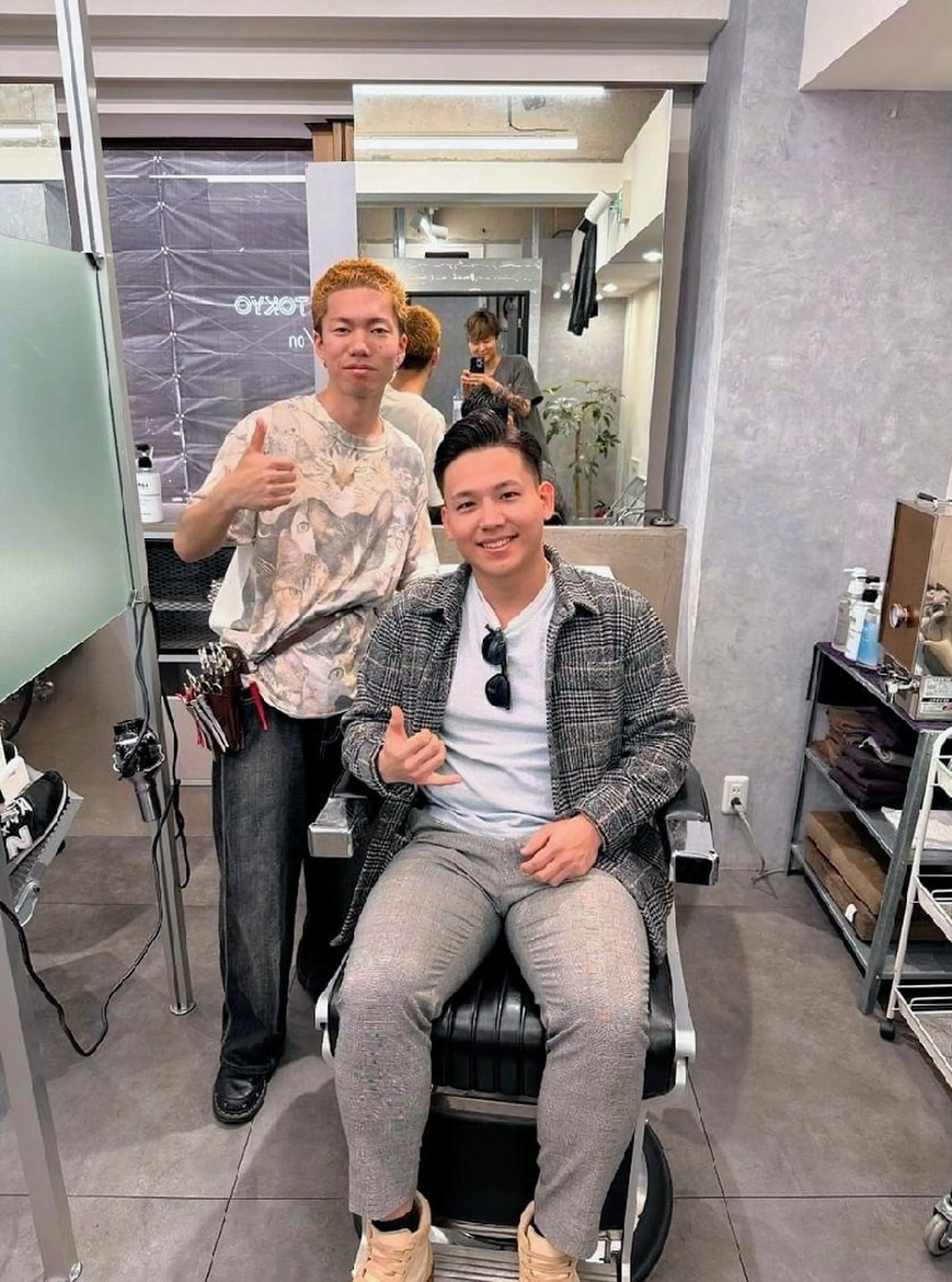 メンズ ショート パーマ特化 スタイリスト石田のヘアスタイル