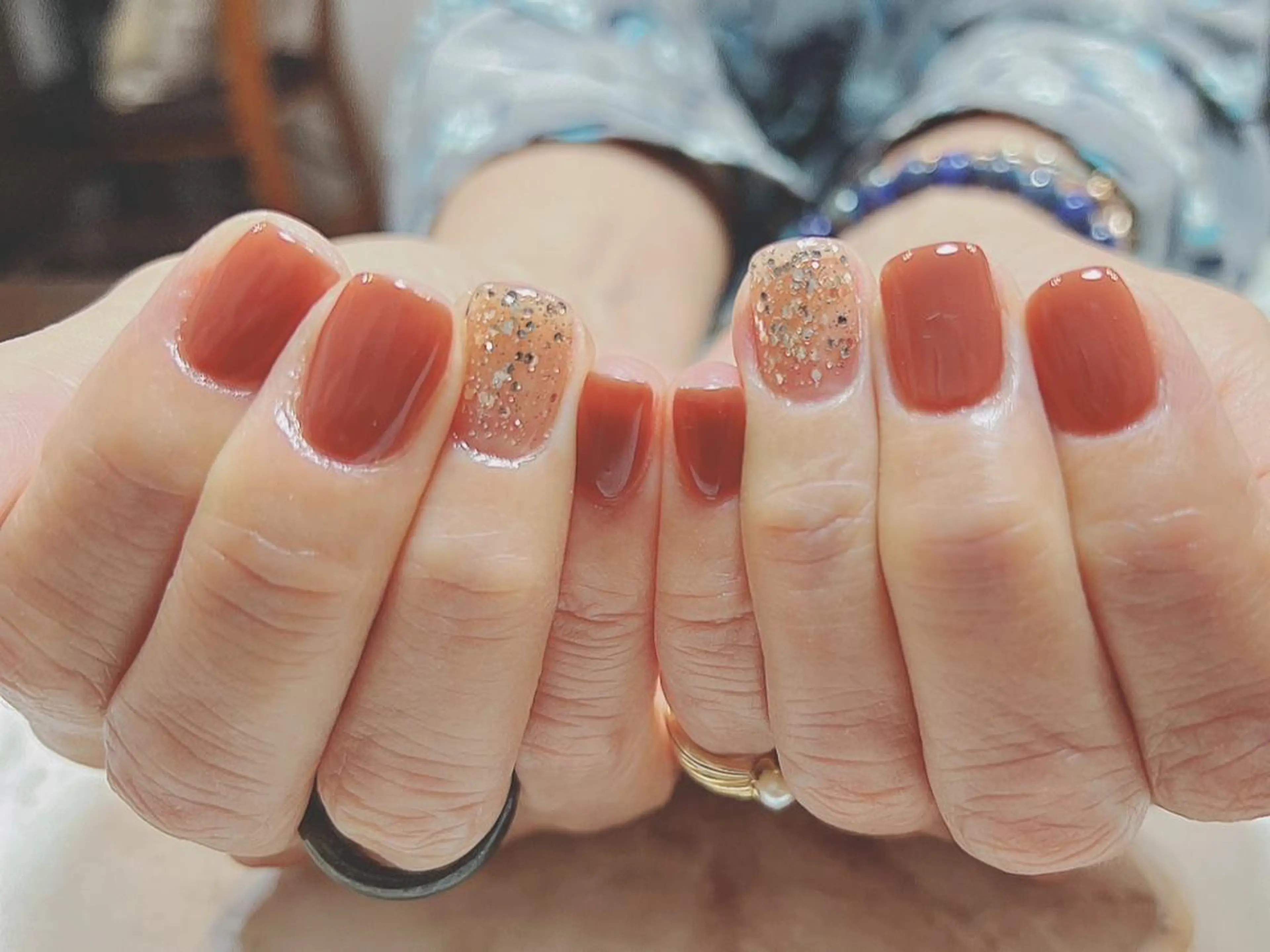 ネイル アートネイル ジェルネイル ニュアンスネイル パラジェル Nailist Honamiのネイルデザイン