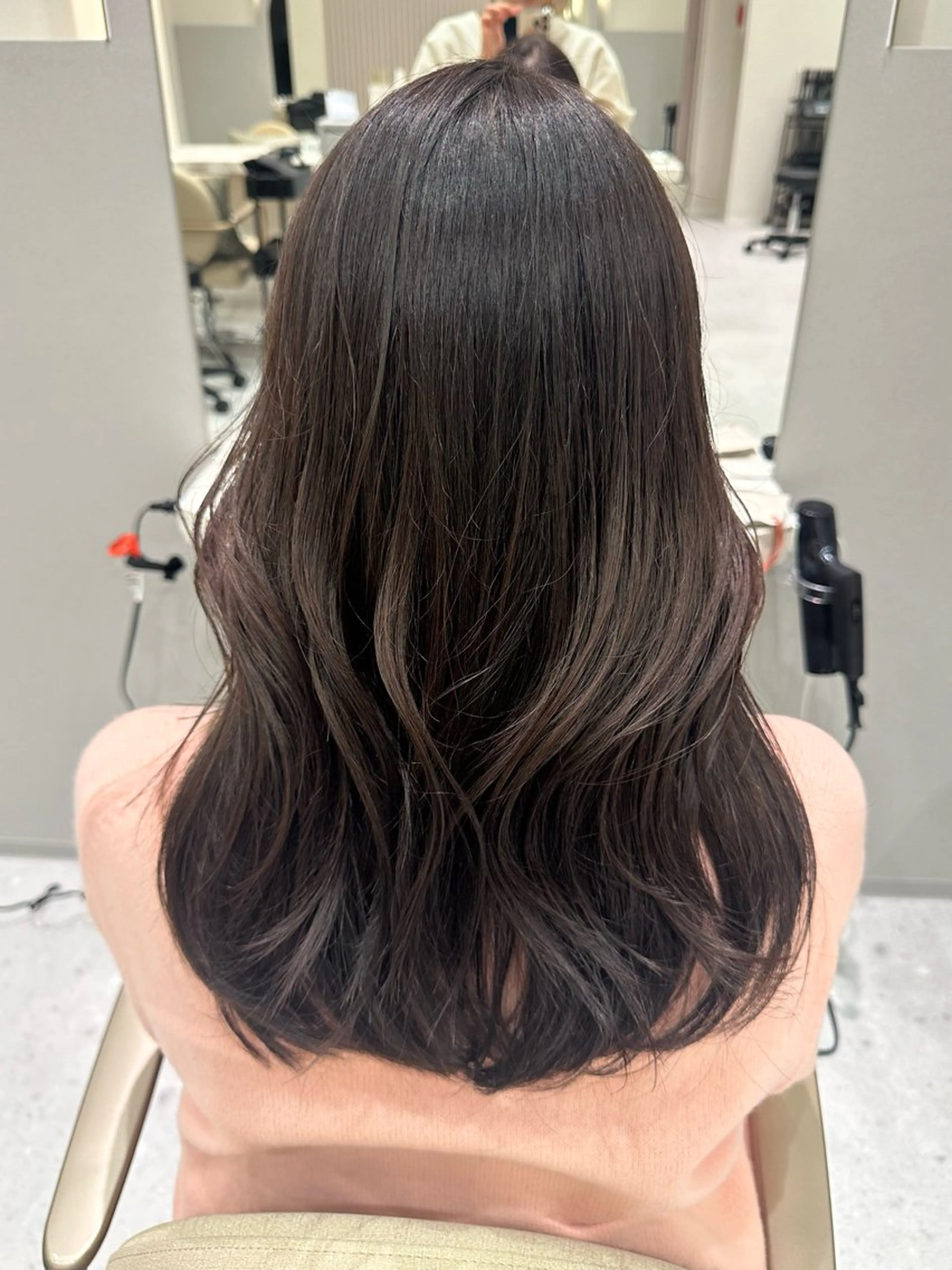 ロング カラー カット ヘアカラー ヘッドスパ 韓国レイヤー✨ yasuko銀座のヘアスタイル