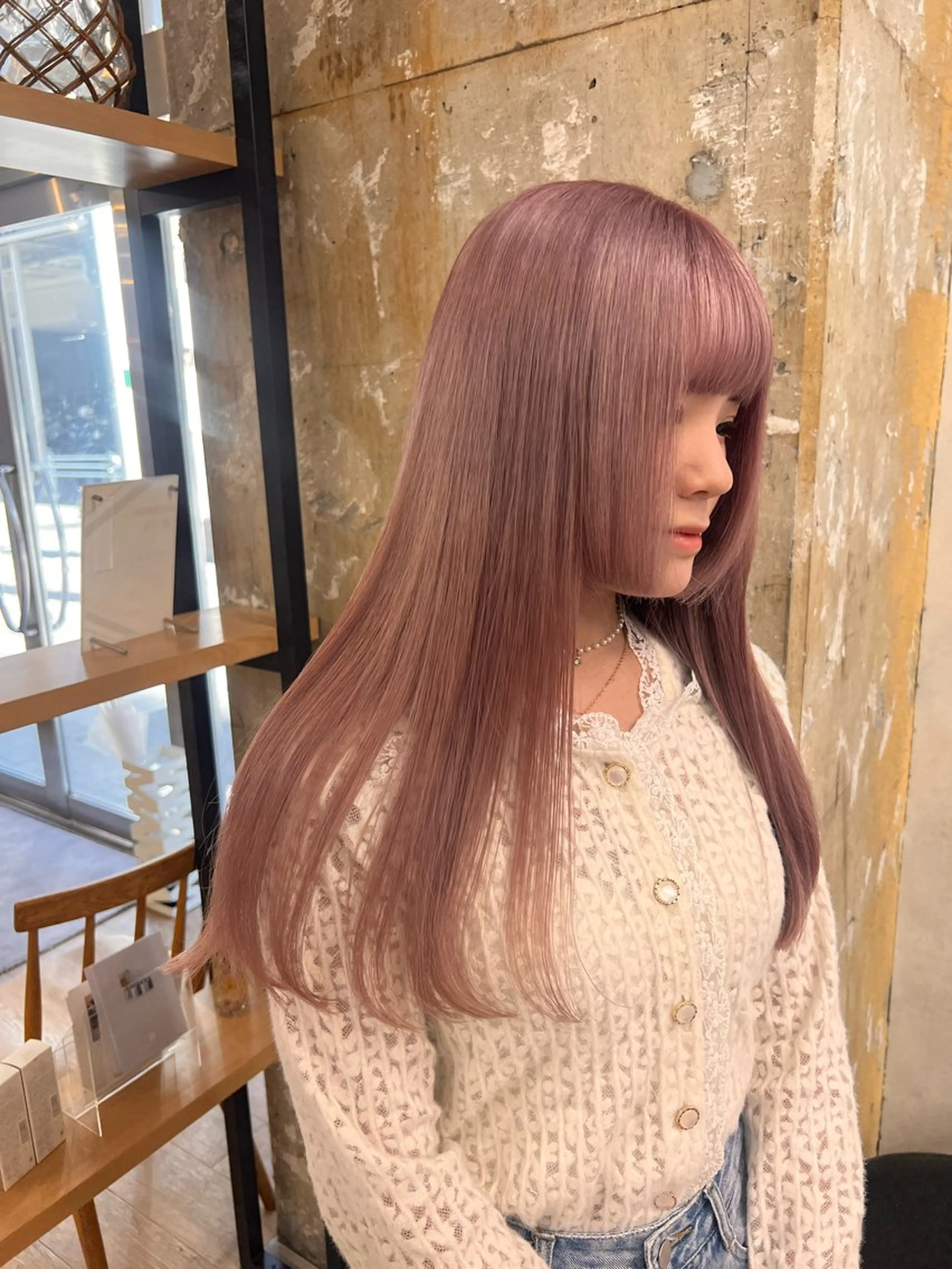 ロング ヘアカラー トリートメント 髪質改善/ブリーチ ツヤ髪/shiinaのヘアスタイル