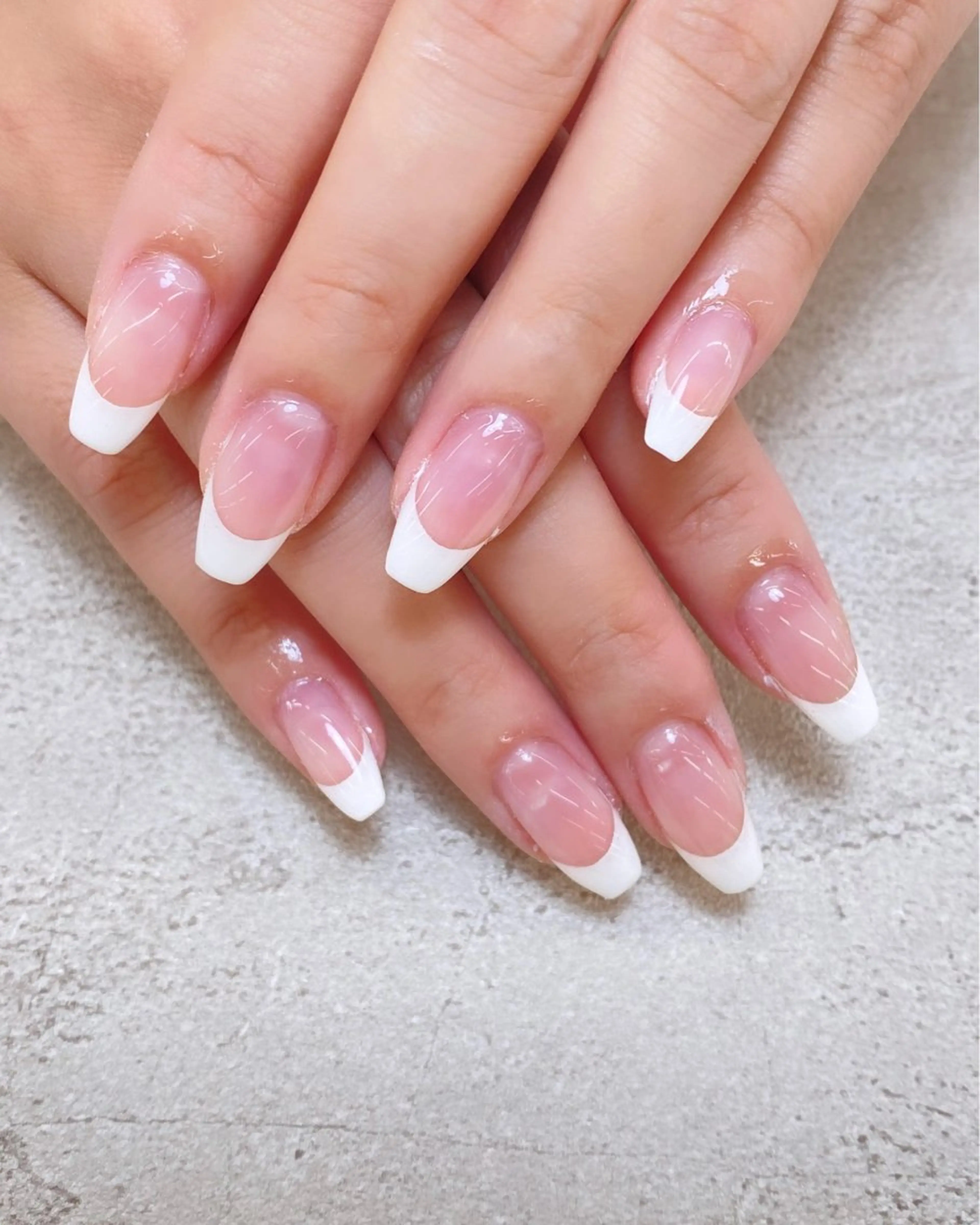 ネイル クリアネイル フレンチネイル MAXKELLY北野 ゆうきのネイルデザイン