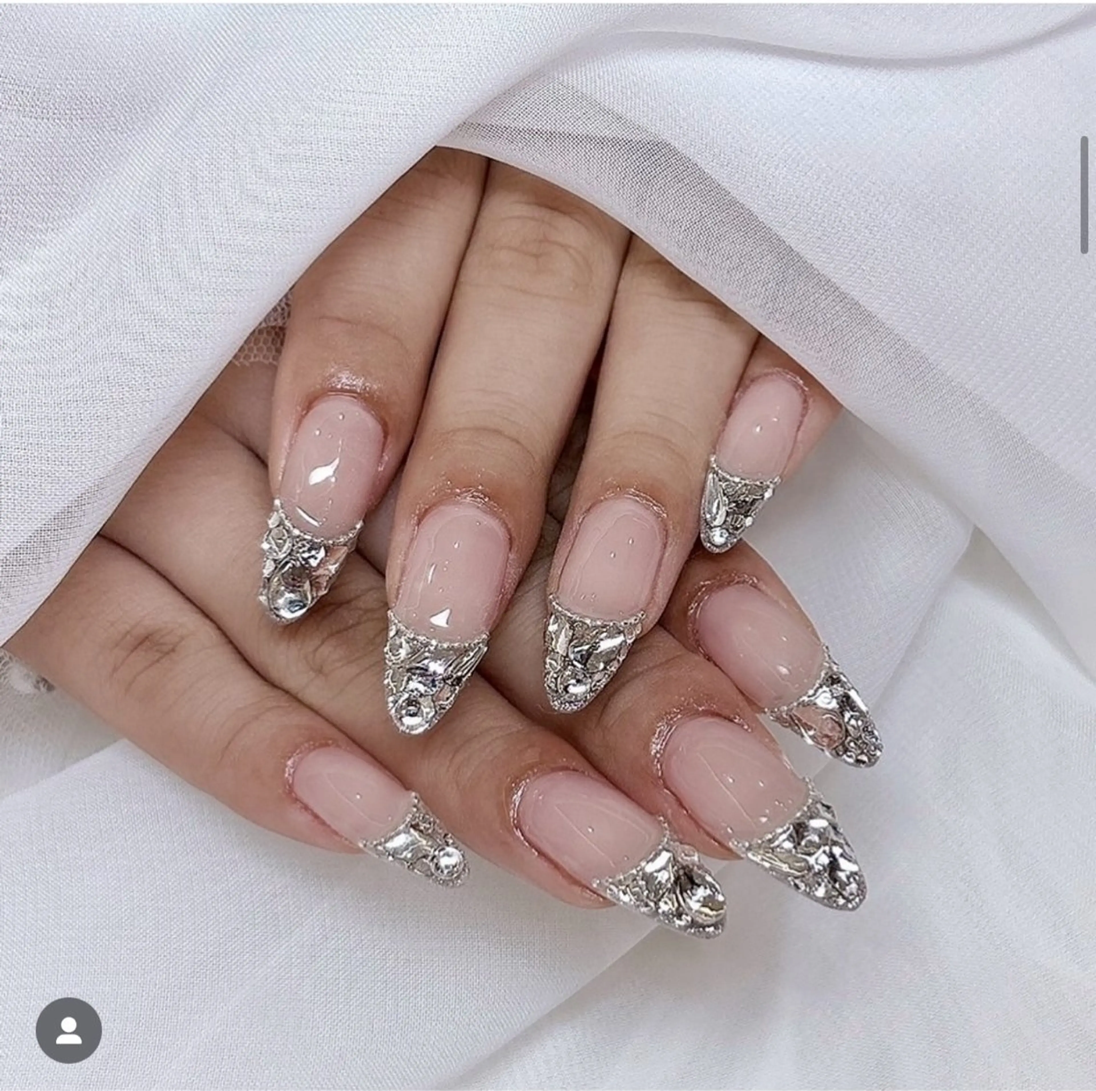ネイル ジェルネイル 韓国ネイル マグネットネイル ネイルチップ 冬ネイル Lenie Nail Salonのネイルデザイン