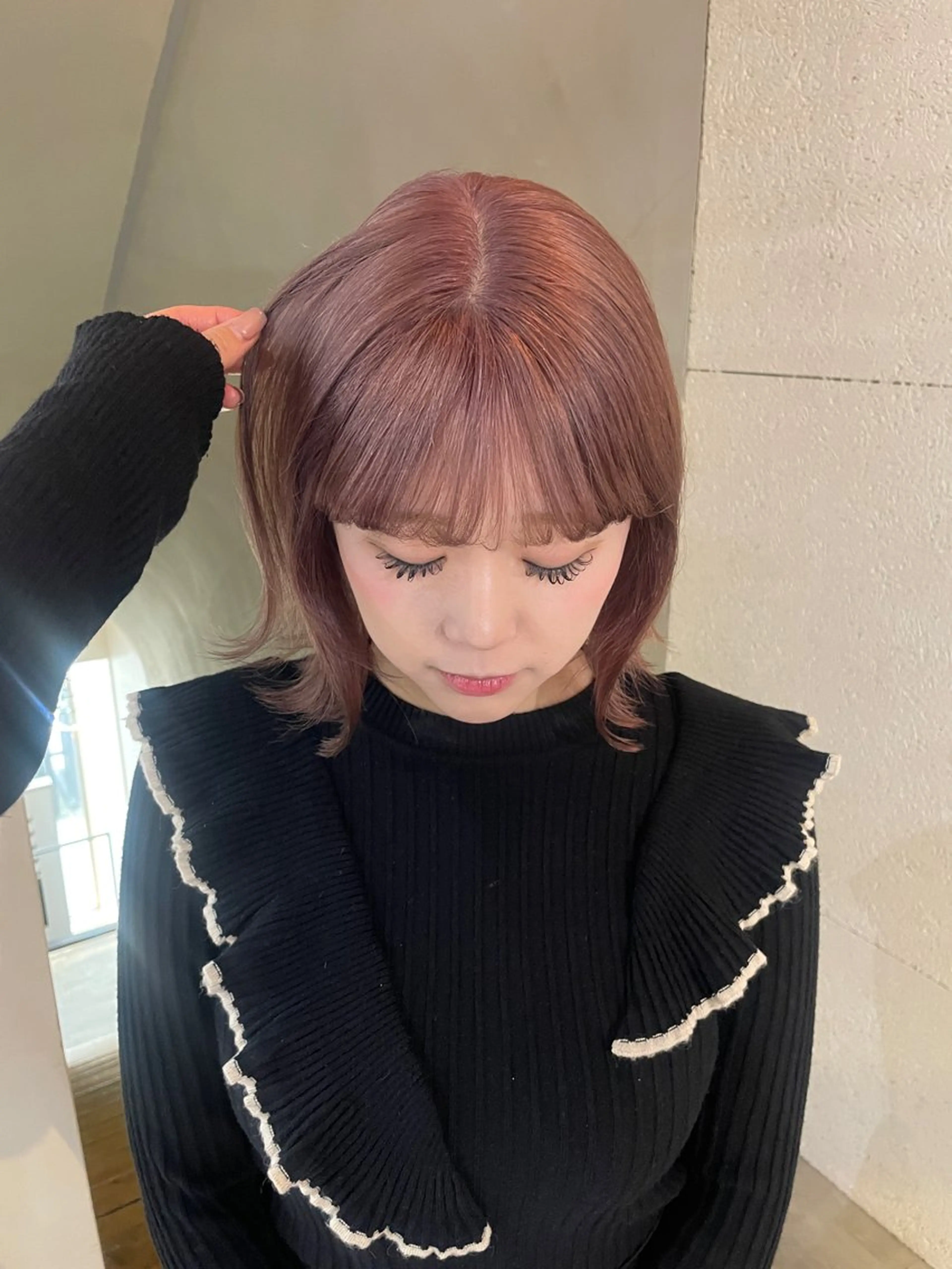 ミディアム カラー ヘアカラー シイナ /札幌美容師のヘアスタイル