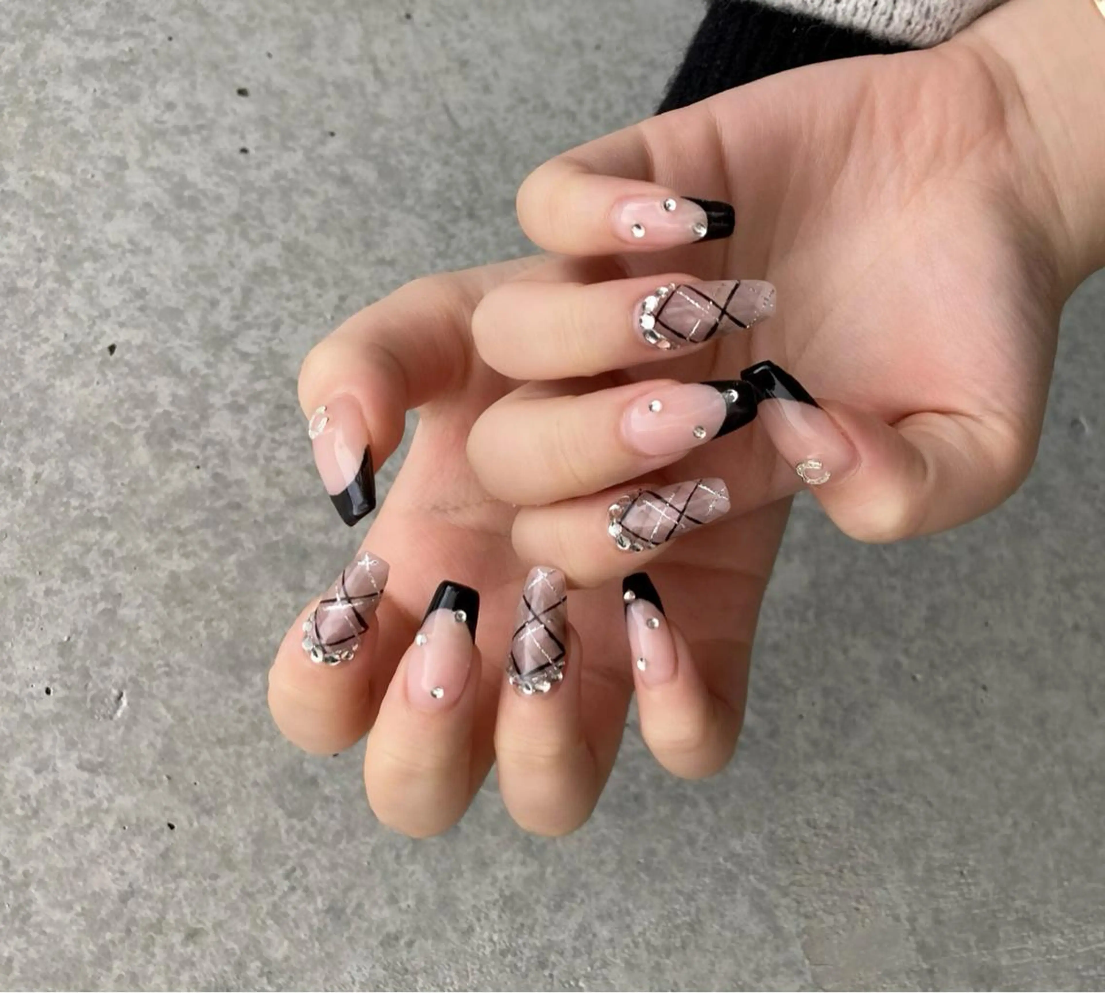 ネイル 持ち込み スカルプネイル ハンドネイル nail salon Soeurのネイルデザイン