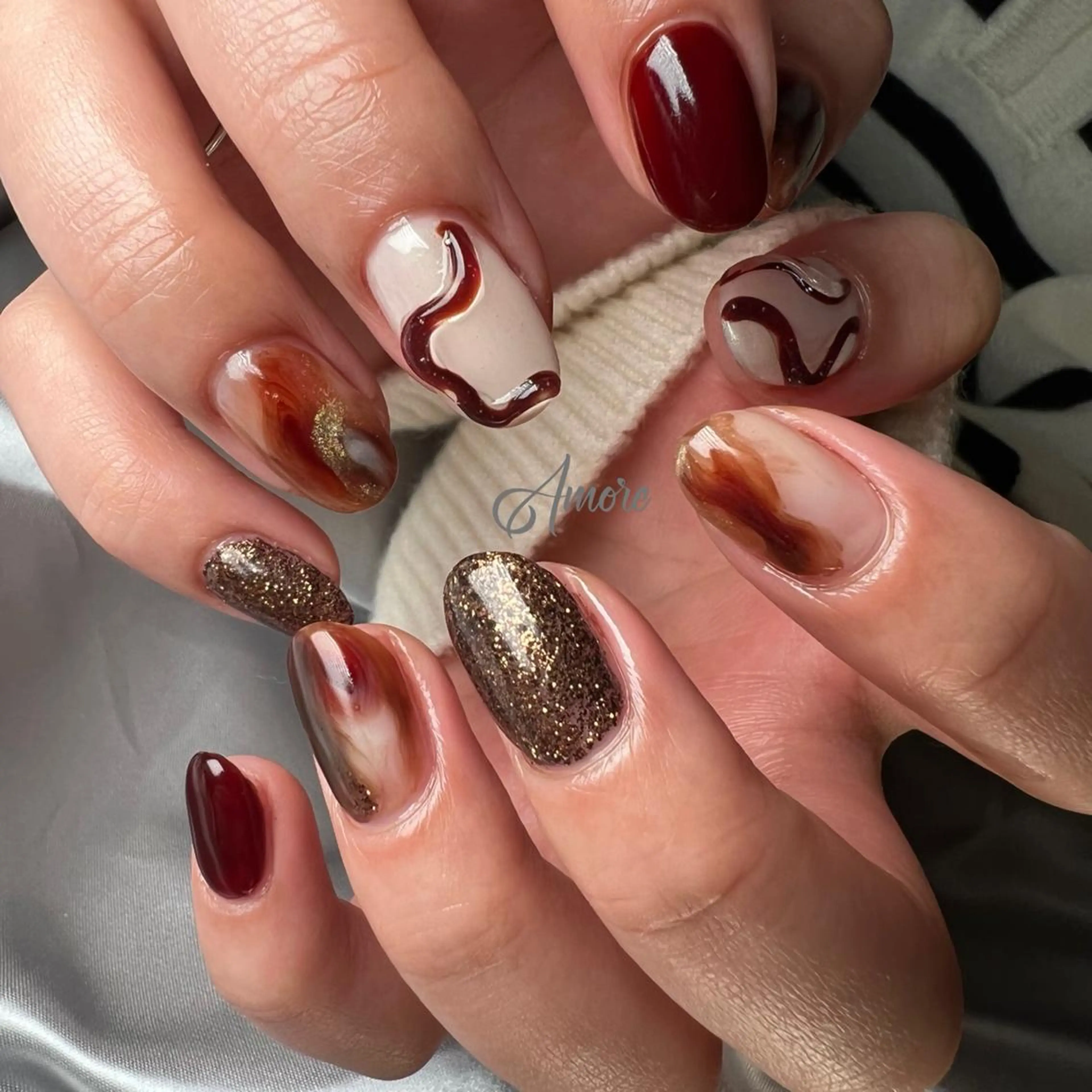 ネイル ジェルネイル ミラーネイル オフィスネイル パラジェル You kyehwaのネイルデザイン