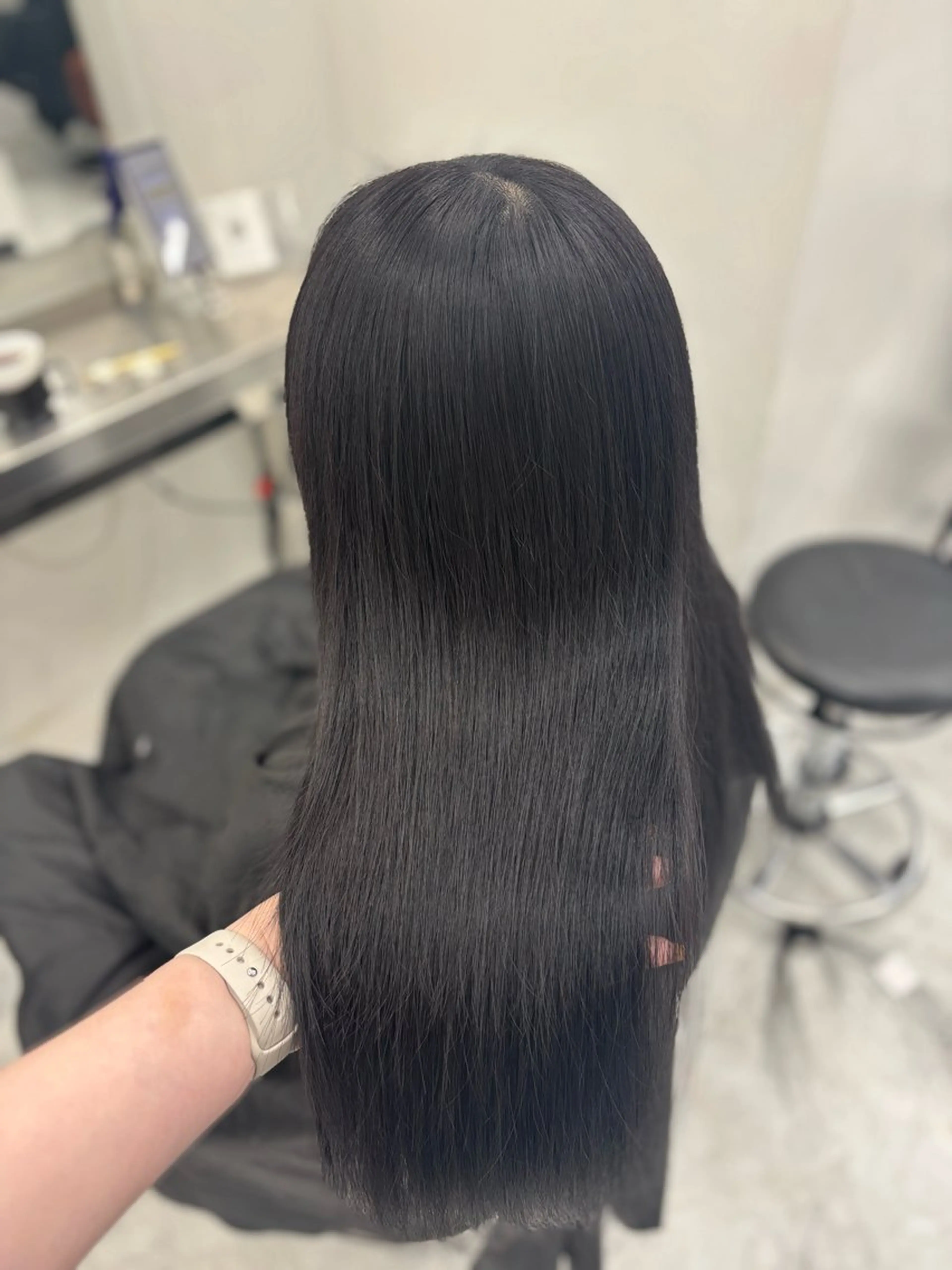 ロング カラー カット ヘアカラー 韓国風暗髪ヘア🤍 🫧MIREIのヘアスタイル