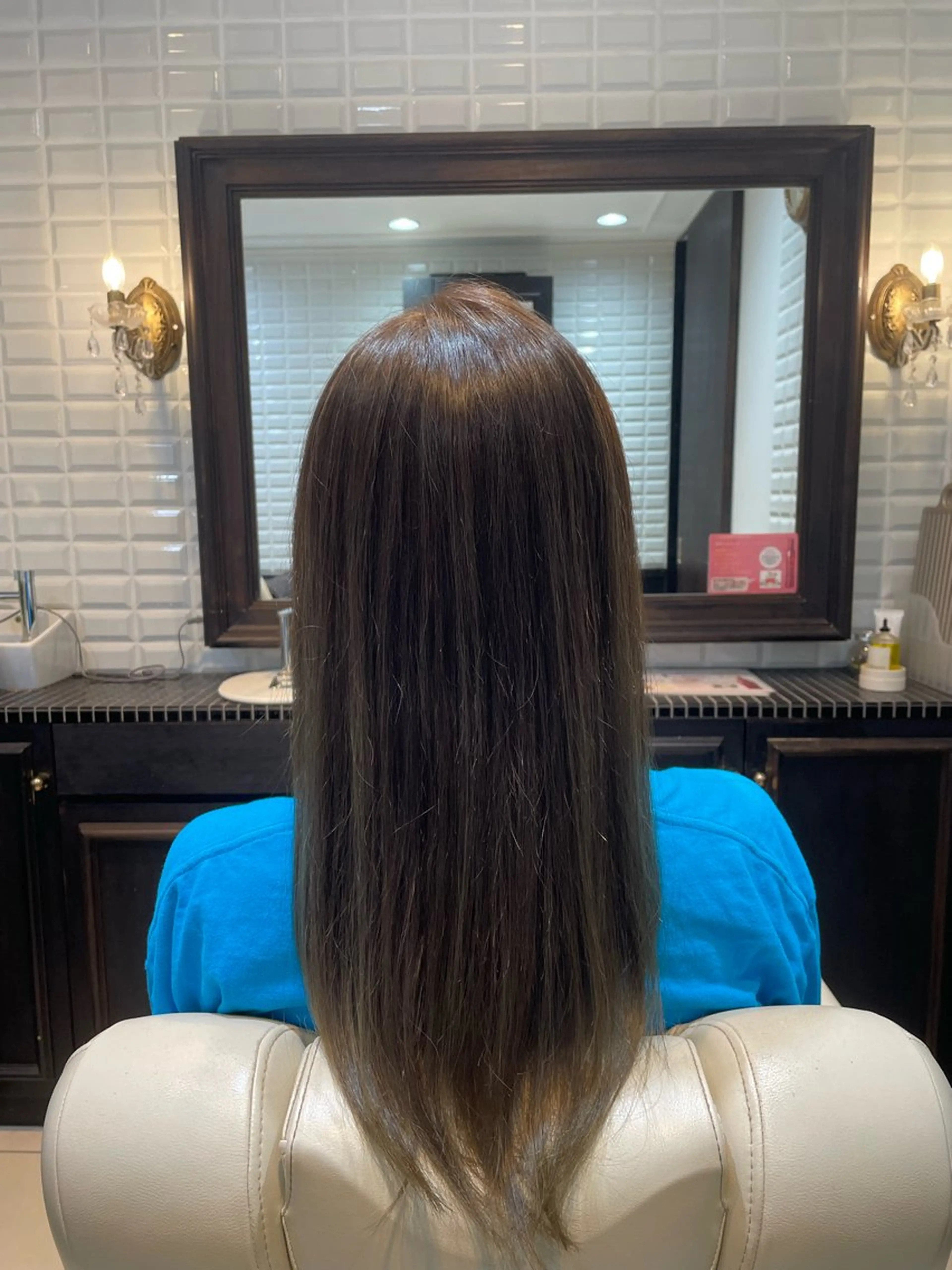 ロング カラー 波巻き、ツイスト パーマモデル募集中のヘアスタイル