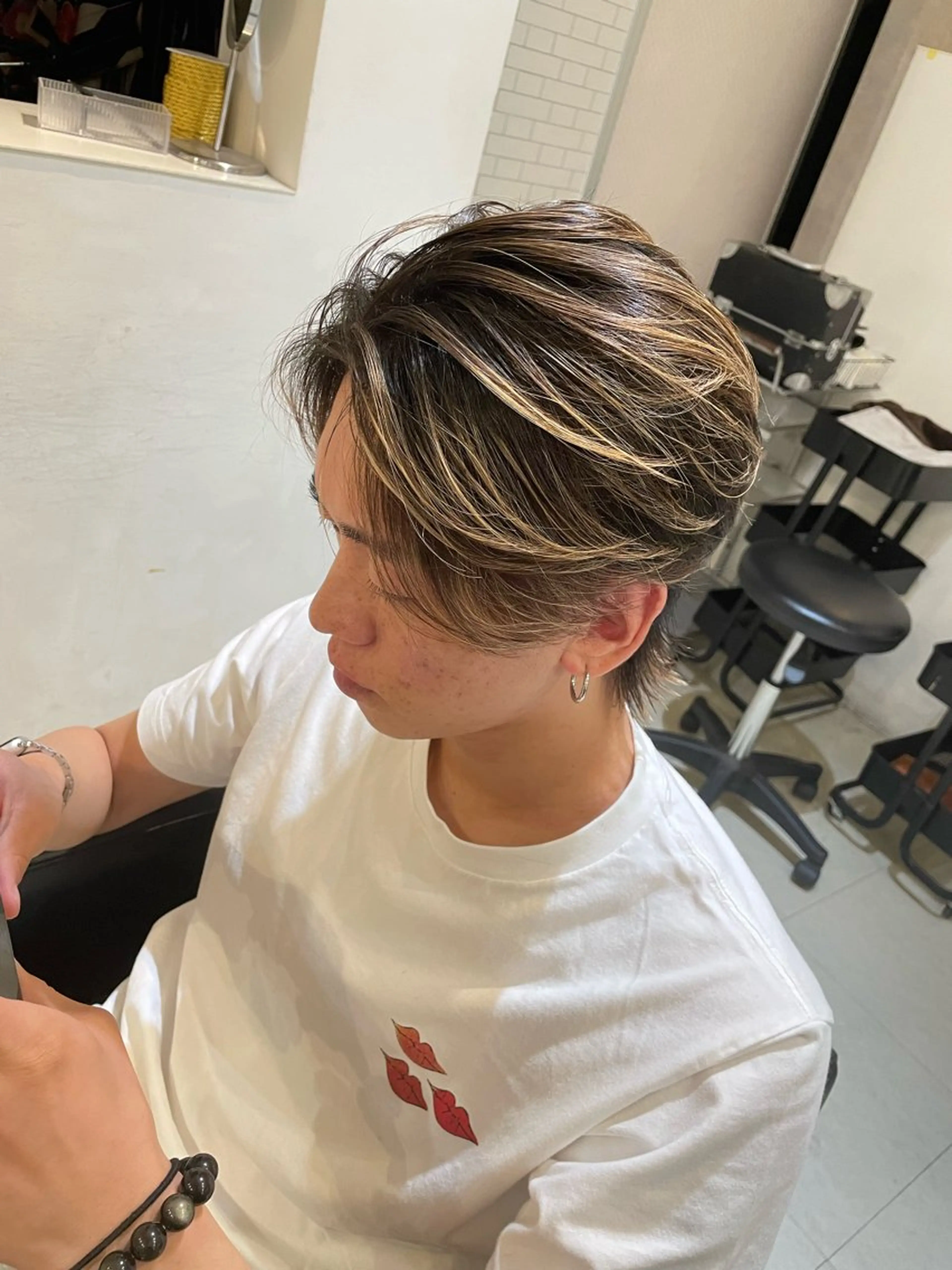 メンズ マッシュウルフ マッシュ メンズウルフカット ウルフカット Gran addict所属・狗巻彩羽 (イヌマキイロハ)のヘアスタイル