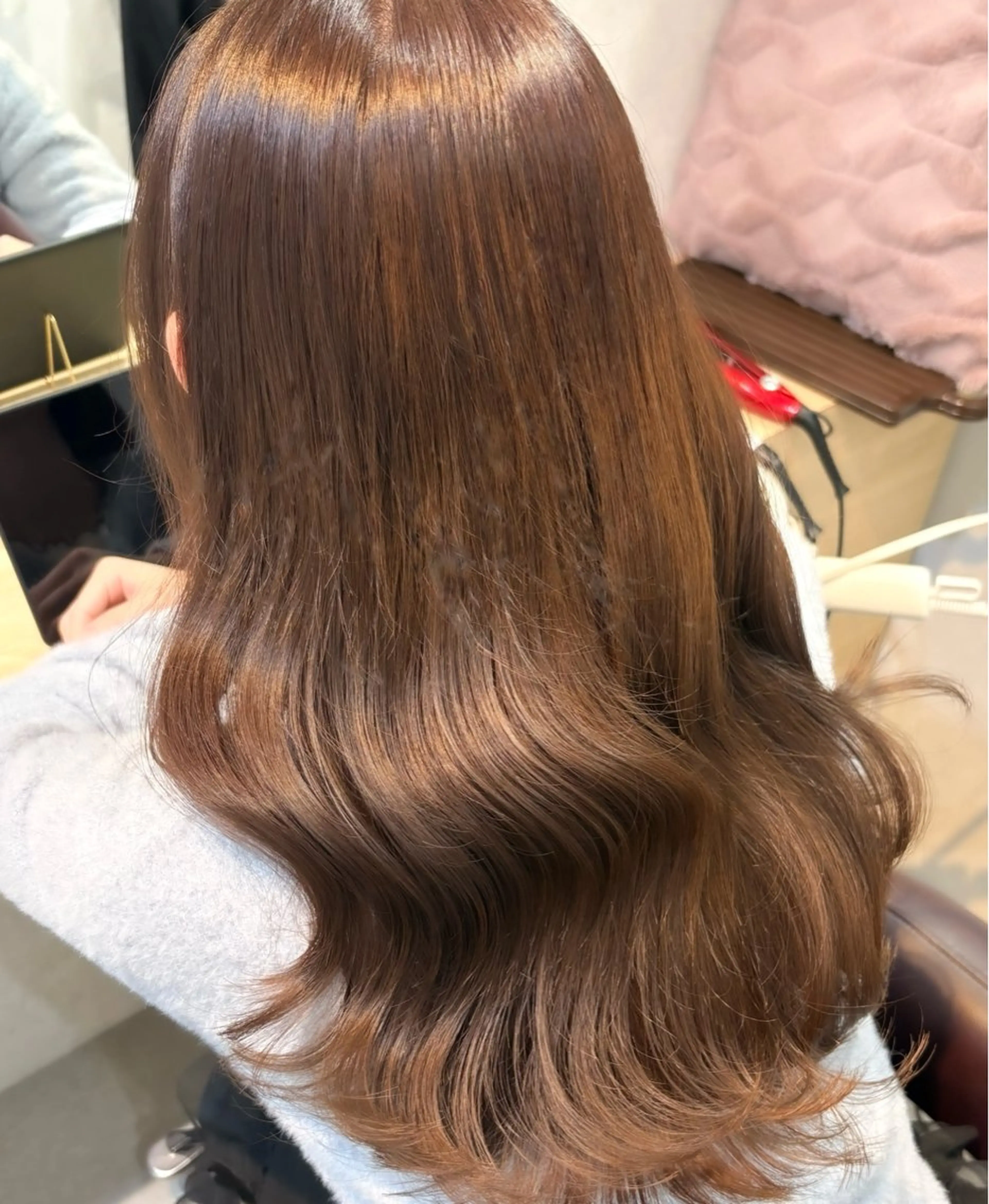 セミロング カラー カット ヘアカラー トリートメント ブラウンカラー 🫧tomoka🫧のヘアスタイル