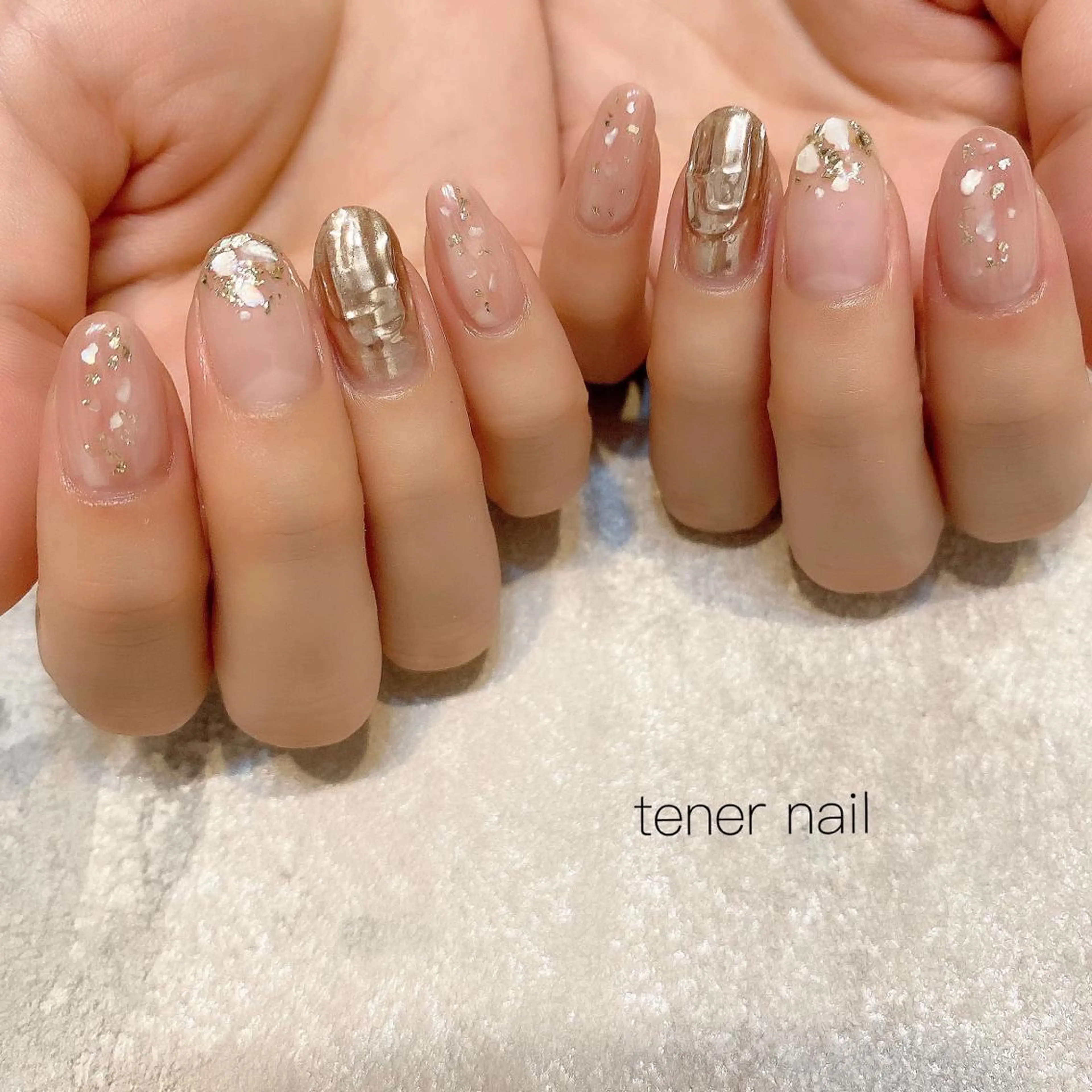 ネイル ミラーネイル ニュアンスネイル tener  nail  テネルネイル所属・テネルネイル tener nailのネイルデザイン