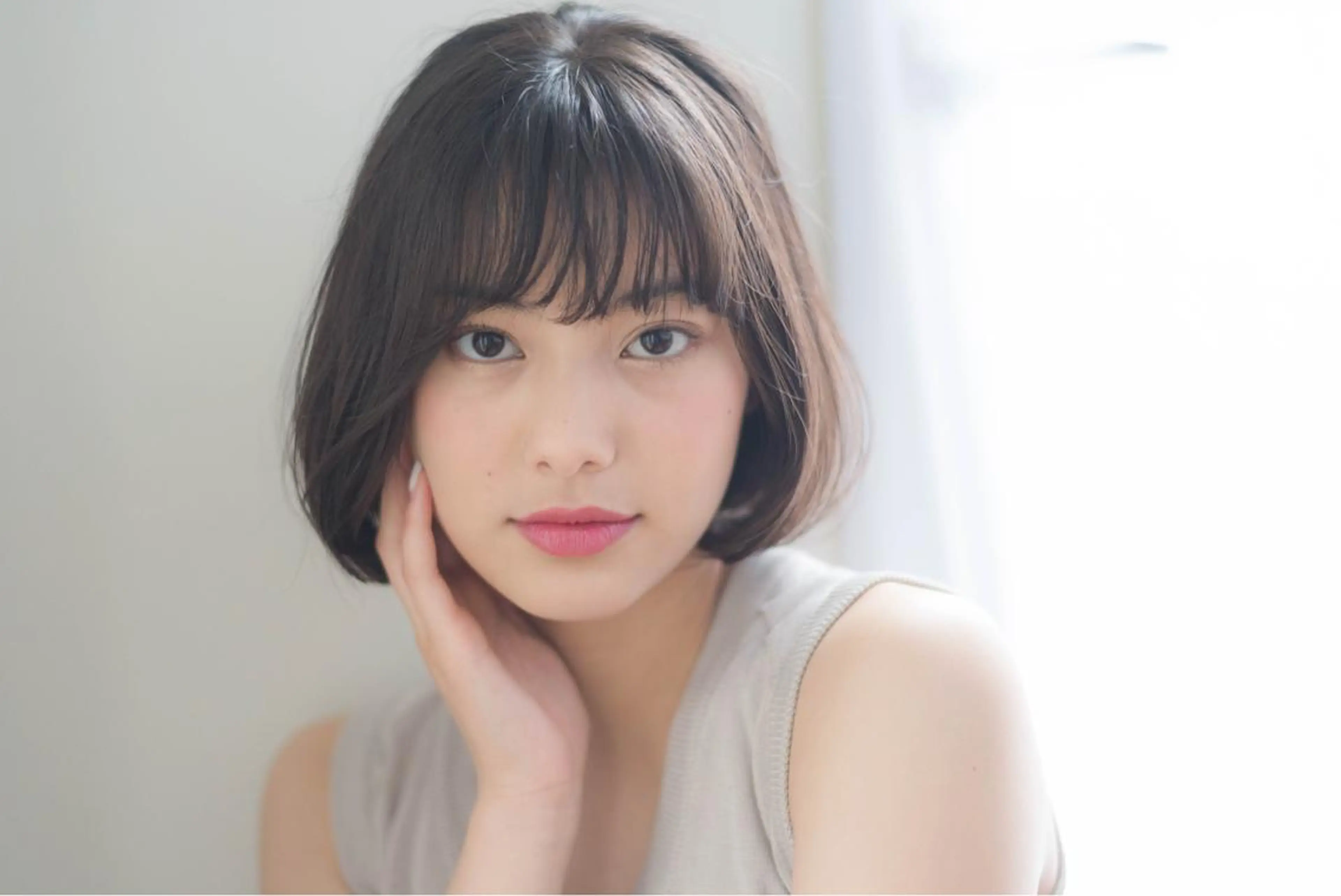 ショート カラー パーマ ボブ ショートヘア カット ヘアカラー GO TODAY シェアサロン 原宿本店所属・ボブ/レイヤー/ パーマ/淀川  純のヘアスタイル