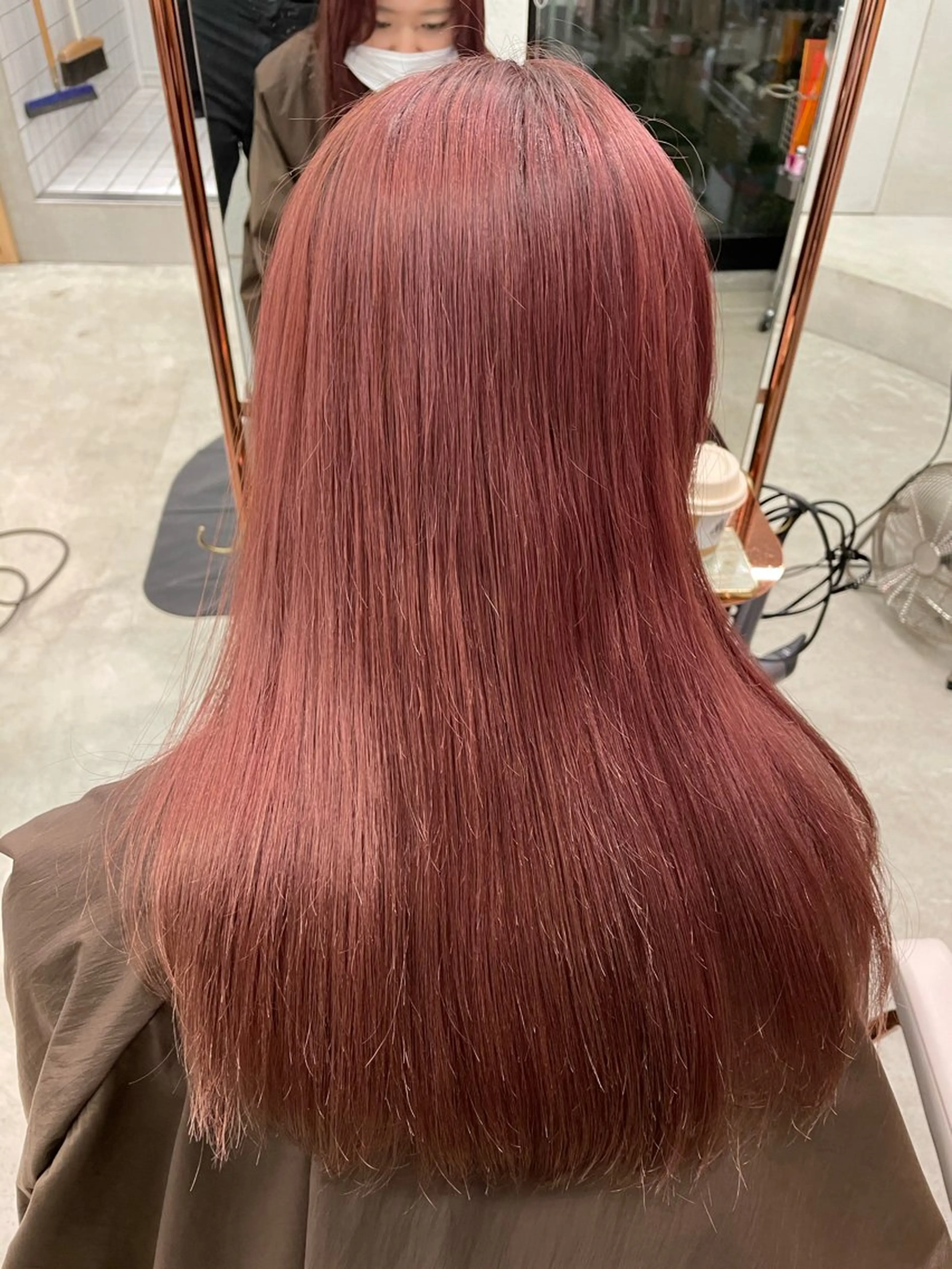 ロング カラー ショート/ボブ/似 合わせ/顔周りカットのヘアスタイル