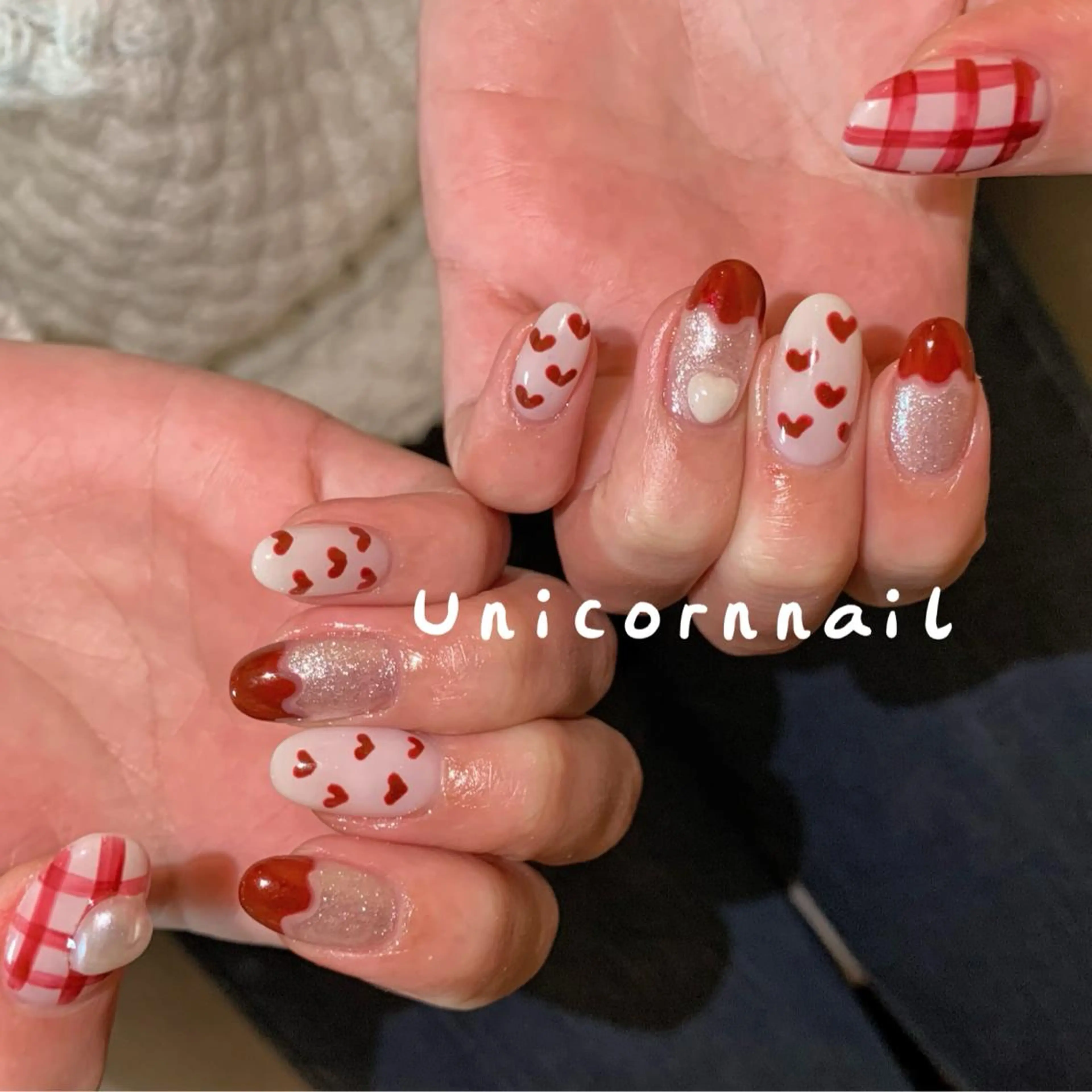 ネイル バレンタイン UnicornNail所属・Unicorn Nail 矢場町店のネイルデザイン