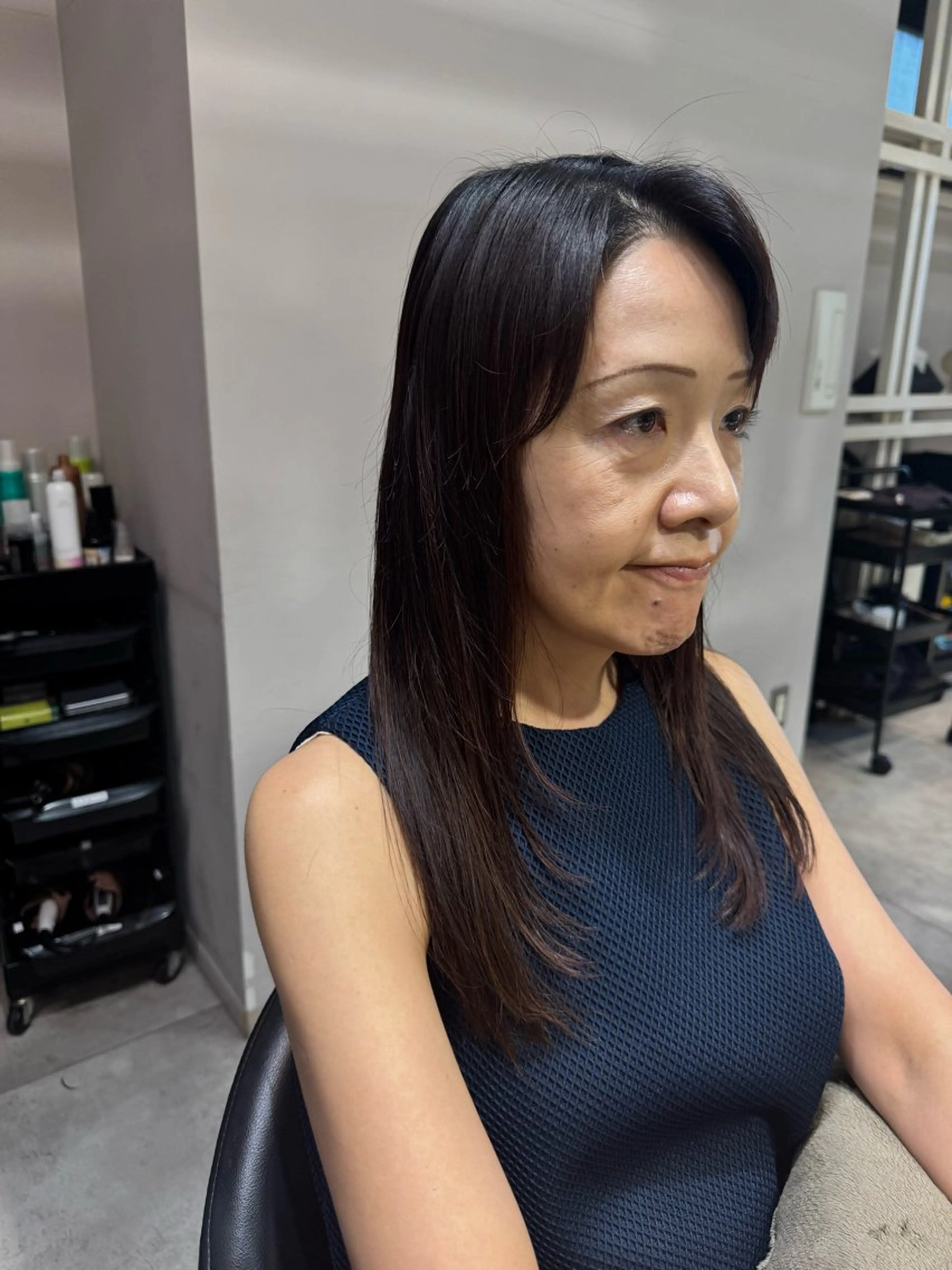 セミロング カラー レイヤーカット トリートメント Dxxxx III所属・女性目線の大人 メンズ*Ayakaのヘアスタイル