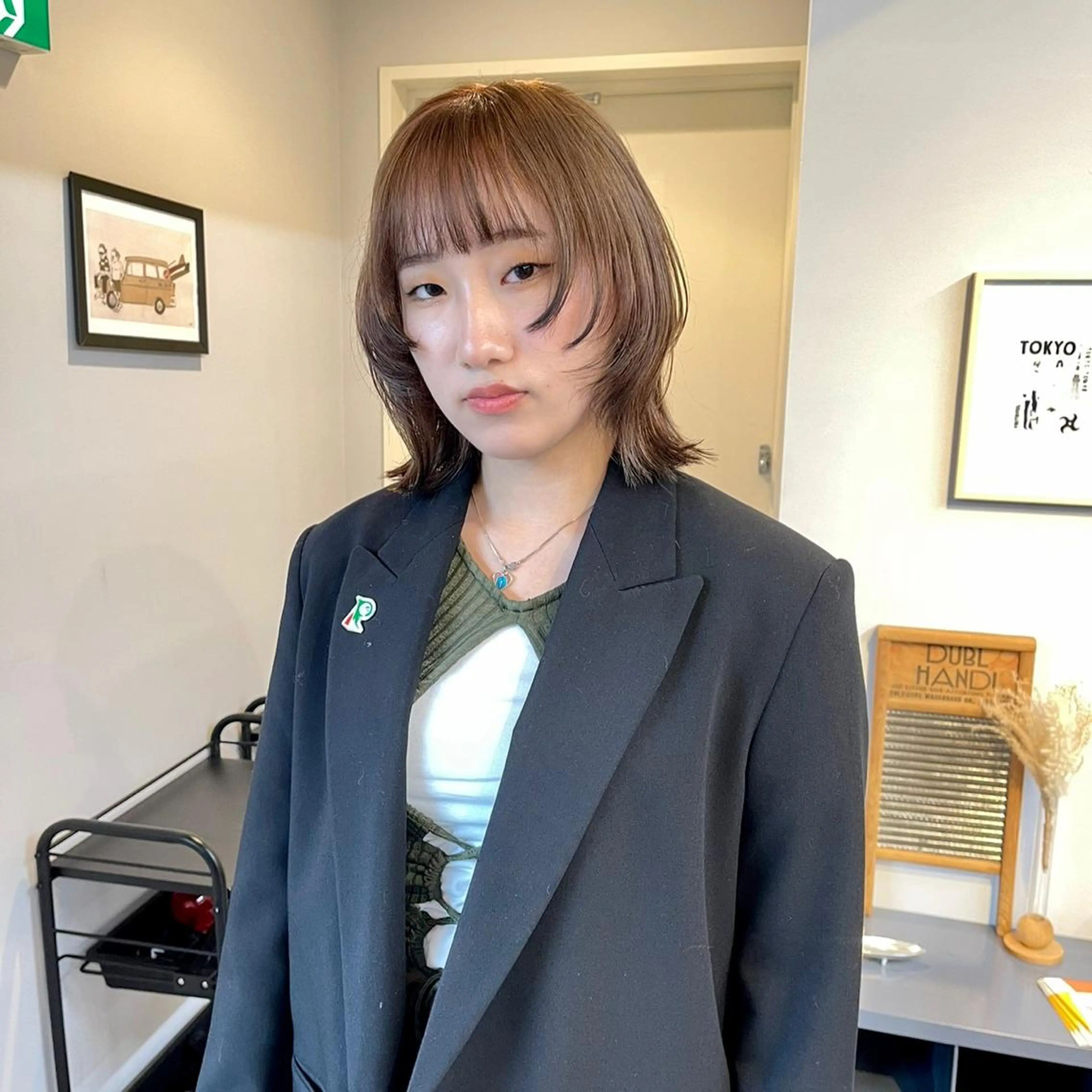 ミディアム ボブレイヤー ボブ レイヤーカット カット ヘアカラー トリートメント MEY HAIR / CURLYS所属・丁寧なカウンセリング 🌿KENTA🌿のヘアスタイル