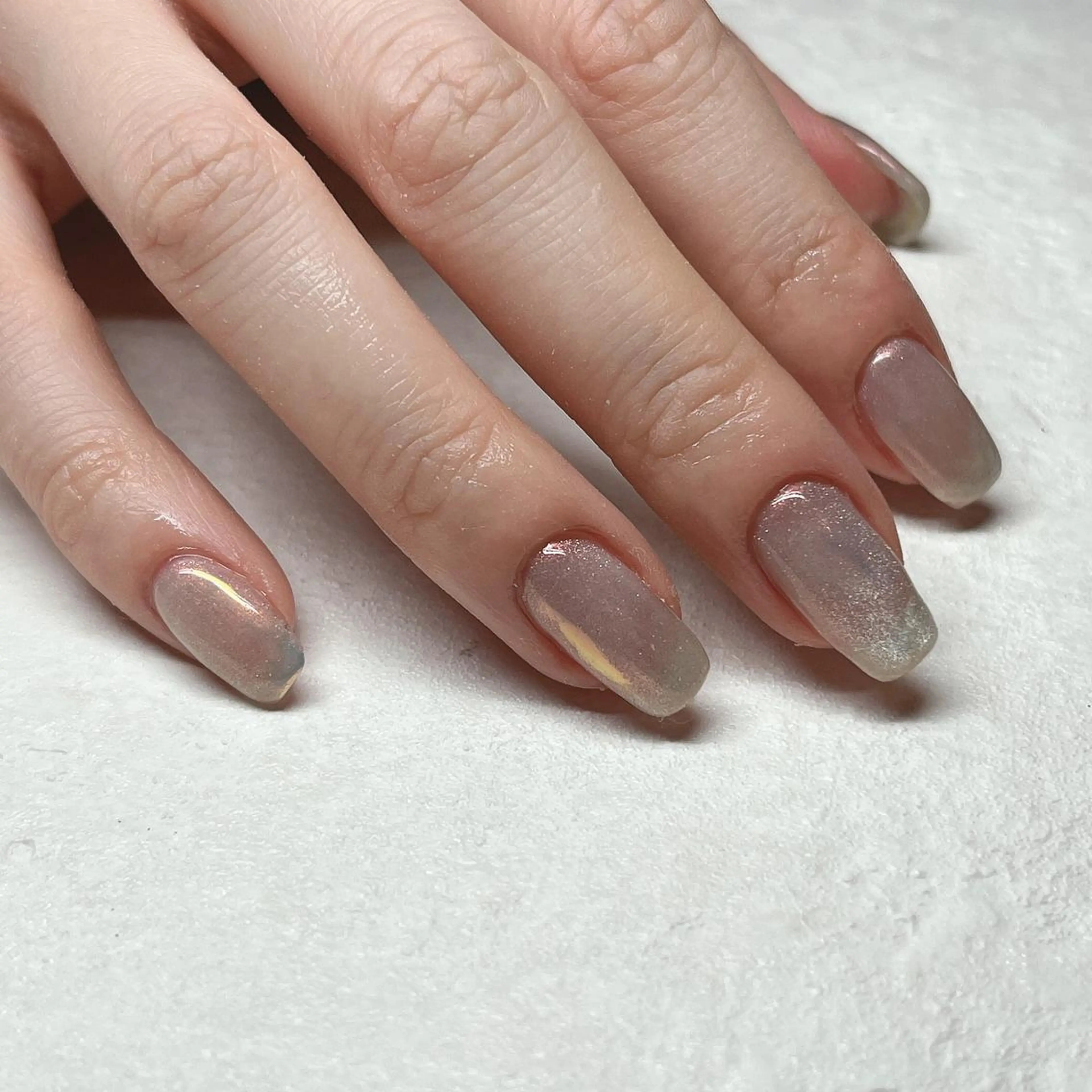 ネイル マグネットネイル マグネットワンカラー ワンカラーネイル ハンドネイル LI’A NAIL SALON所属・LIAnail MOEのネイルデザイン