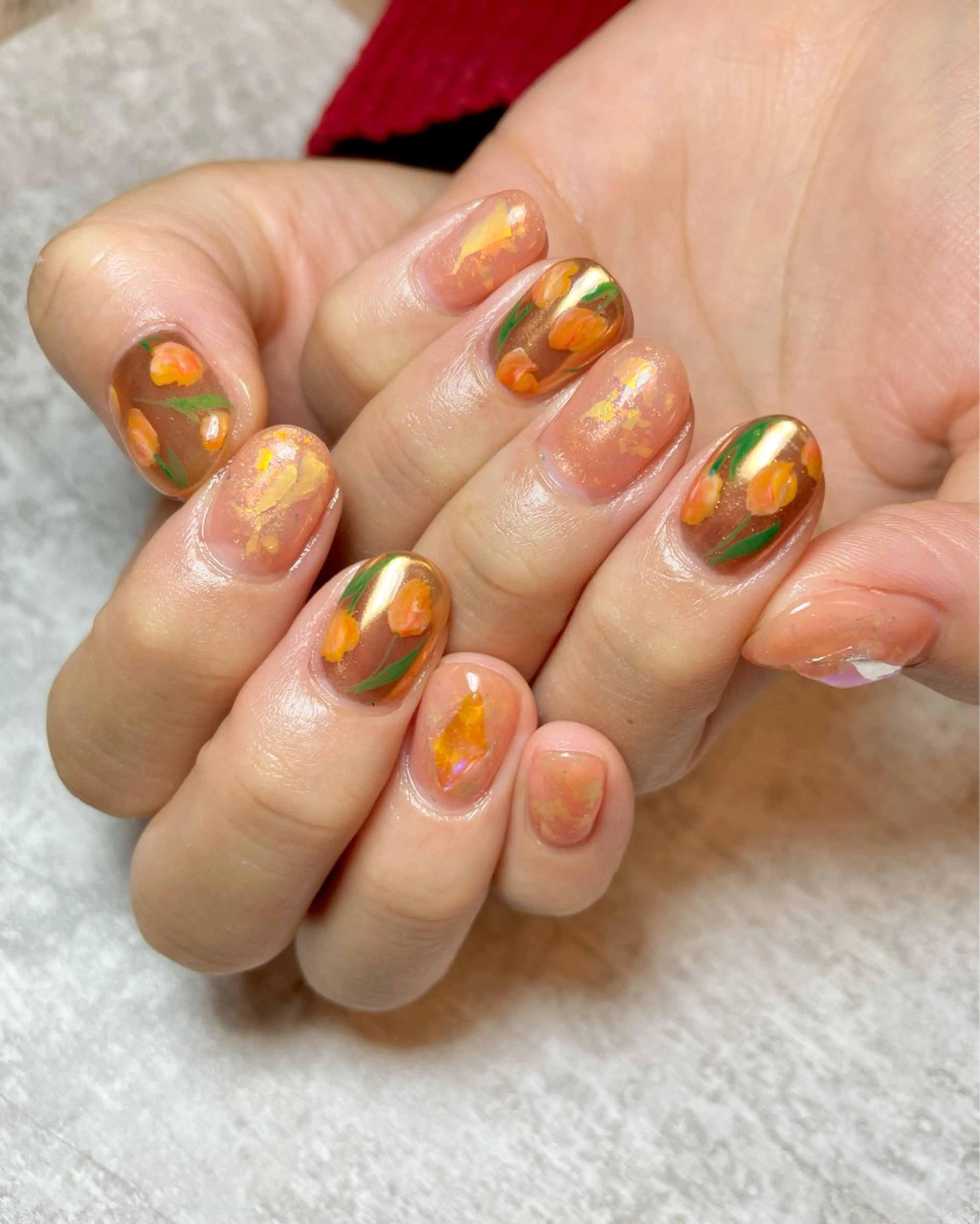 ネイル 持ち込み ニュアンスネイル 春ネイル BEAUTY GARDEN 【nail salon unseul】所属・nana .のネイルデザイン