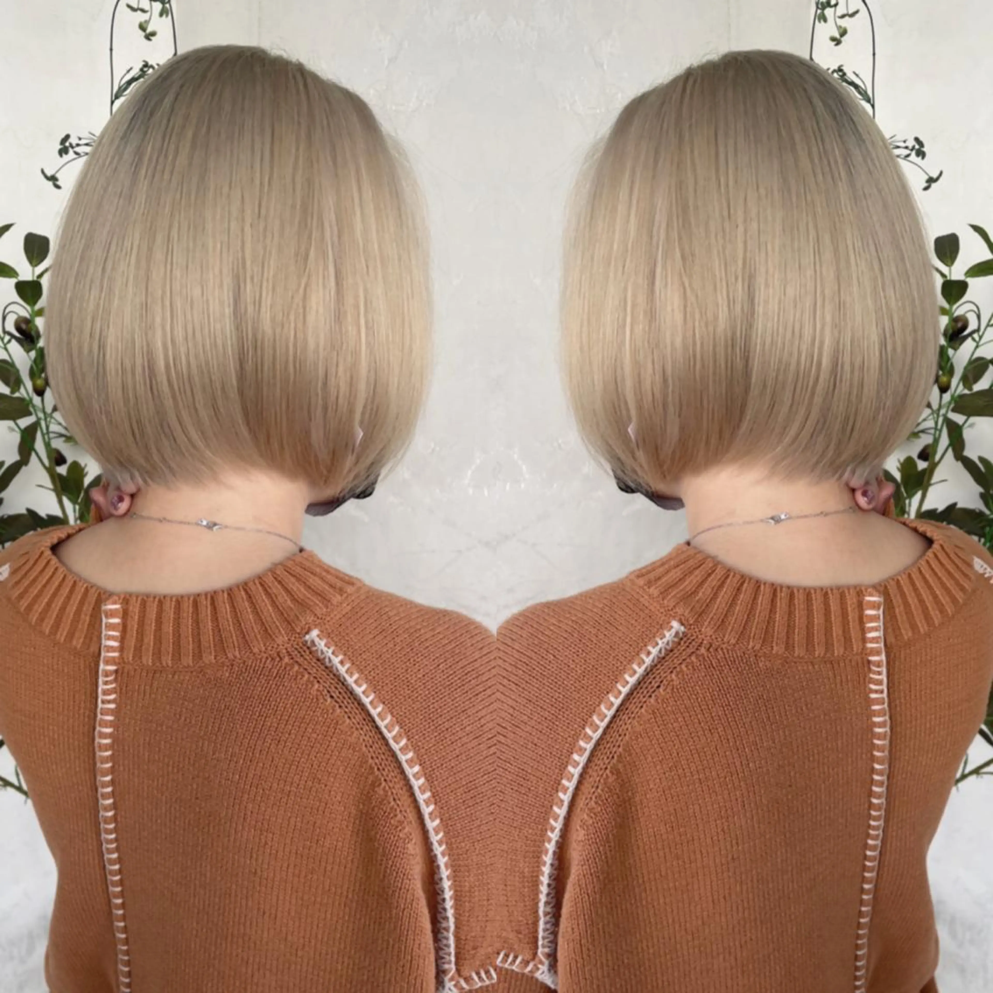 ショート カラー ショートボブ ハンサムショート 丸みショート デザインカラー ハイライトカラー ヘアカラー トリートメント 京都大人女性ショート 徒歩1分/秋山のヘアスタイル