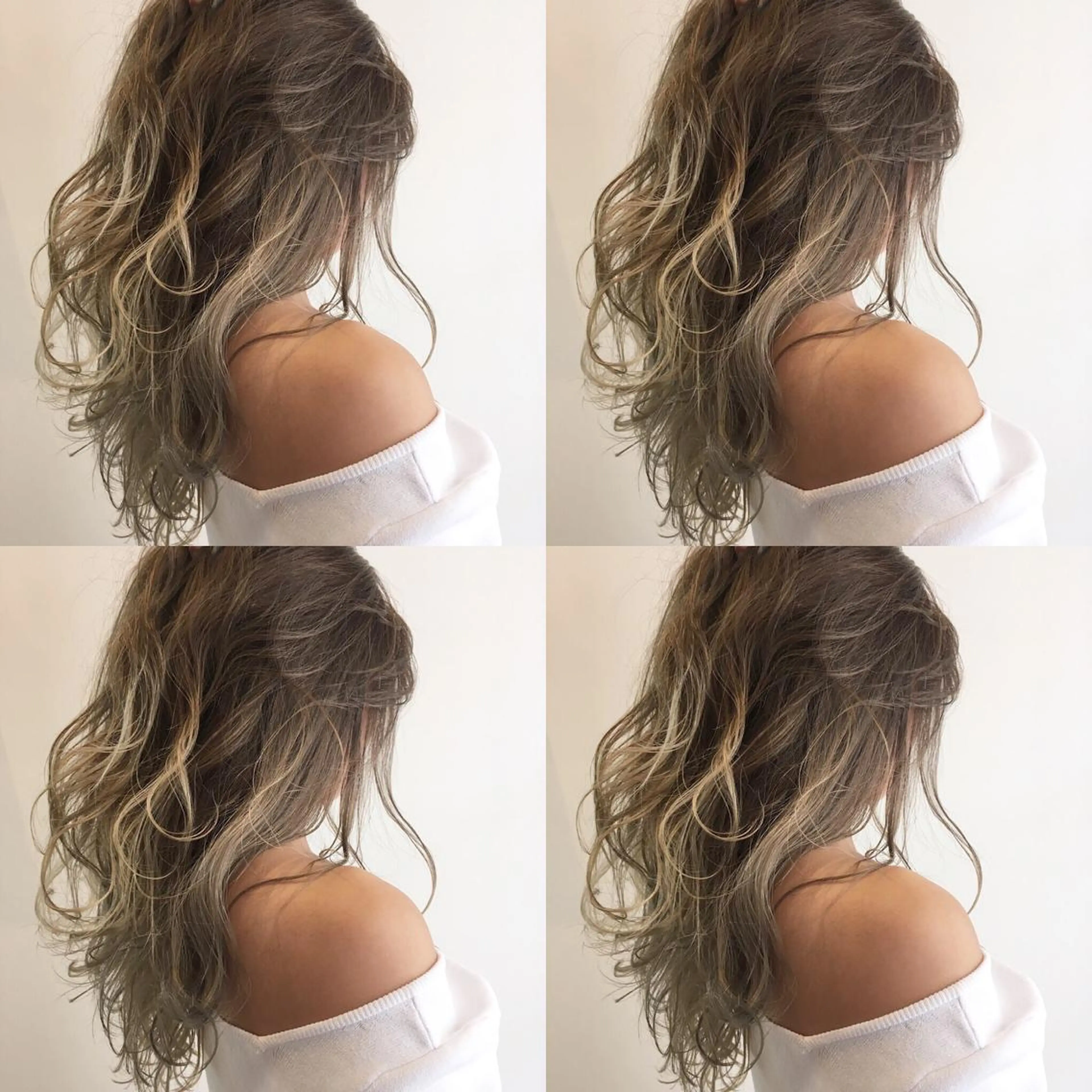 ロング カラー バレイヤージュ レイヤーカット tipi 香椎・千早のヘアスタイル