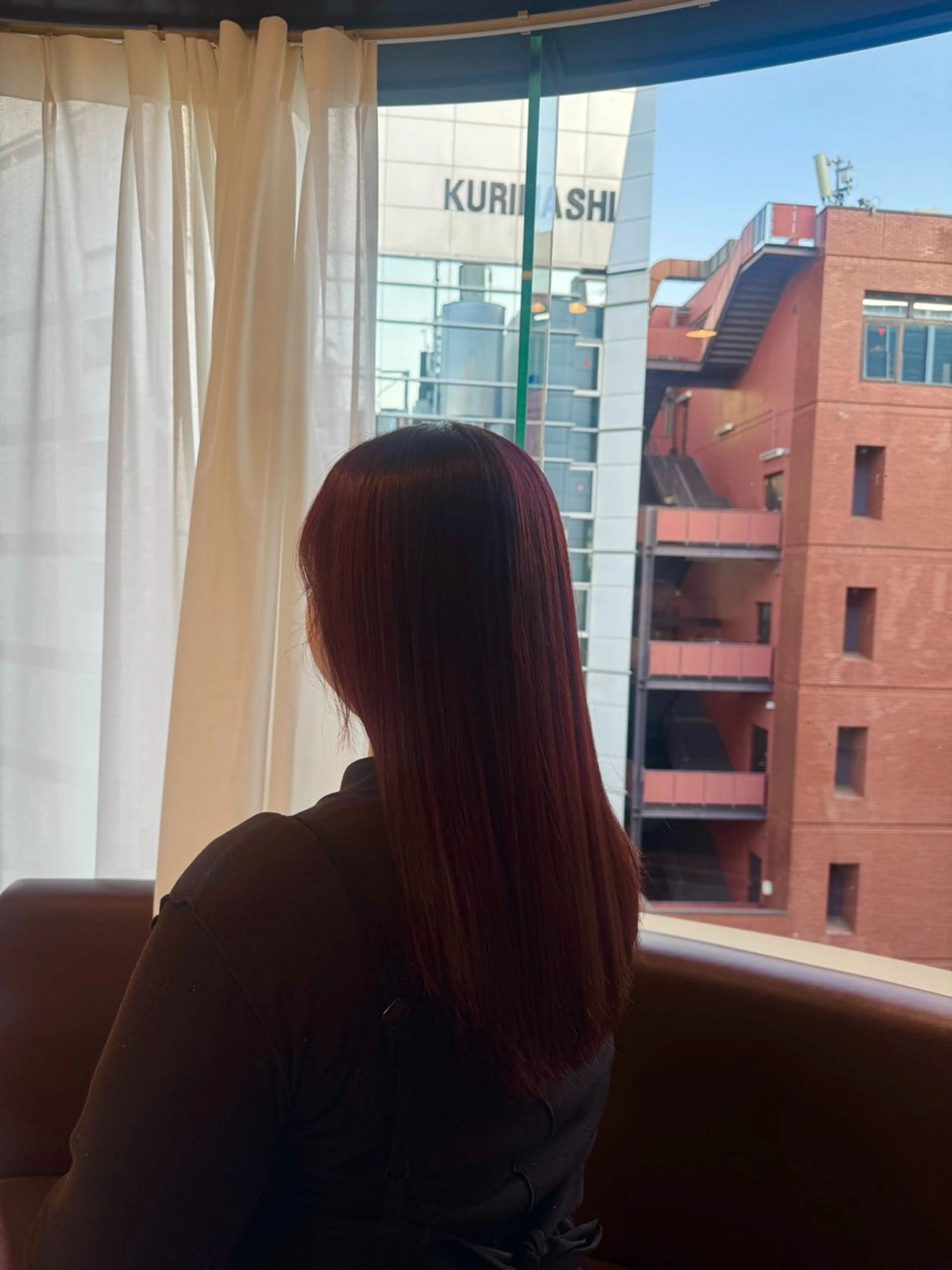 ロング カラー ヘアカラー 縮毛矯正 トリートメント 新宿三丁目💜 空陽💙のヘアスタイル