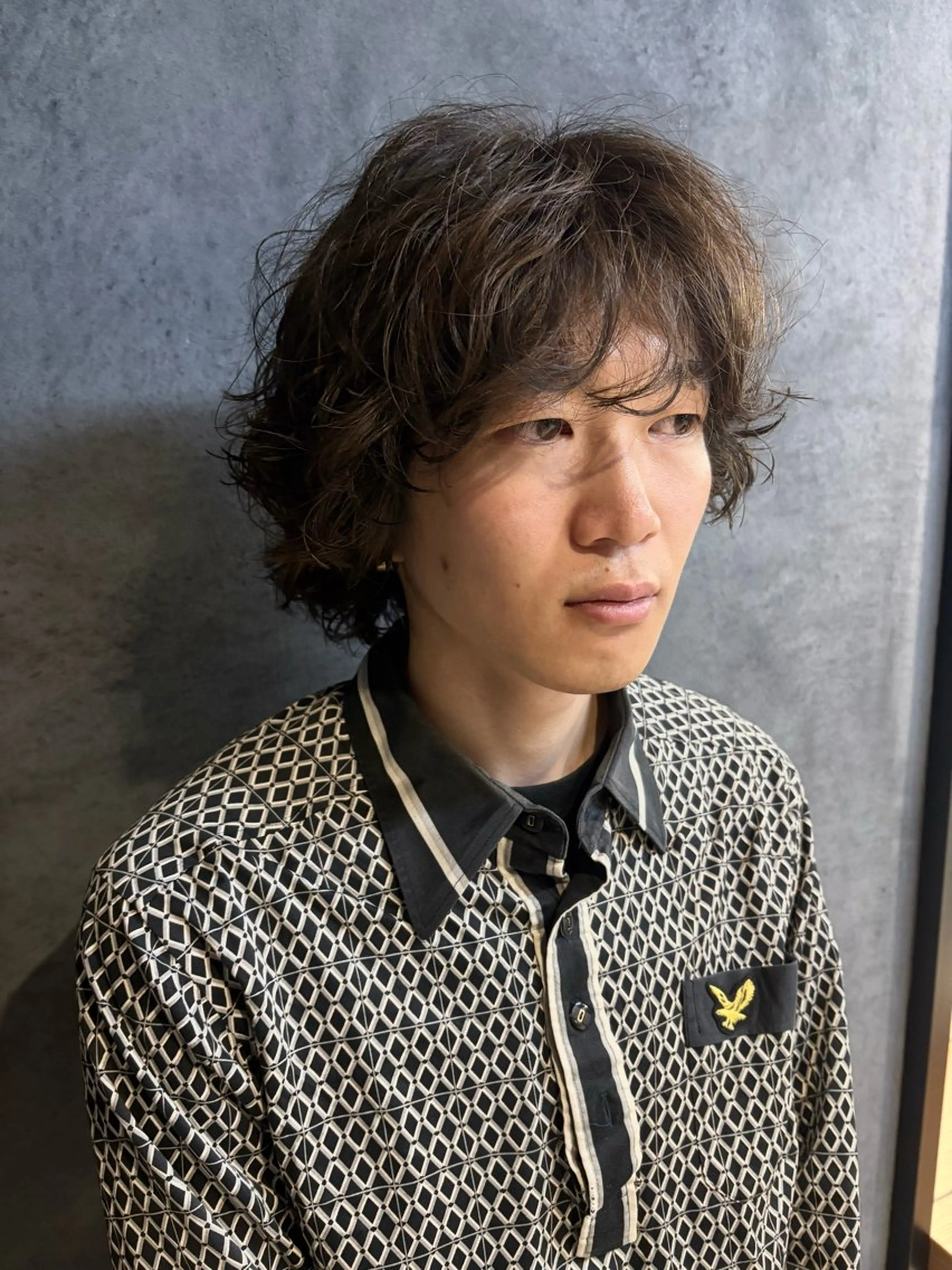 パーマ ヘアアレンジ メンズ メンズパーマ ボブ カット パーマ トリートメント ヘアセット ainico+所属・メンズ特化✂️栗原 侑也のヘアスタイル