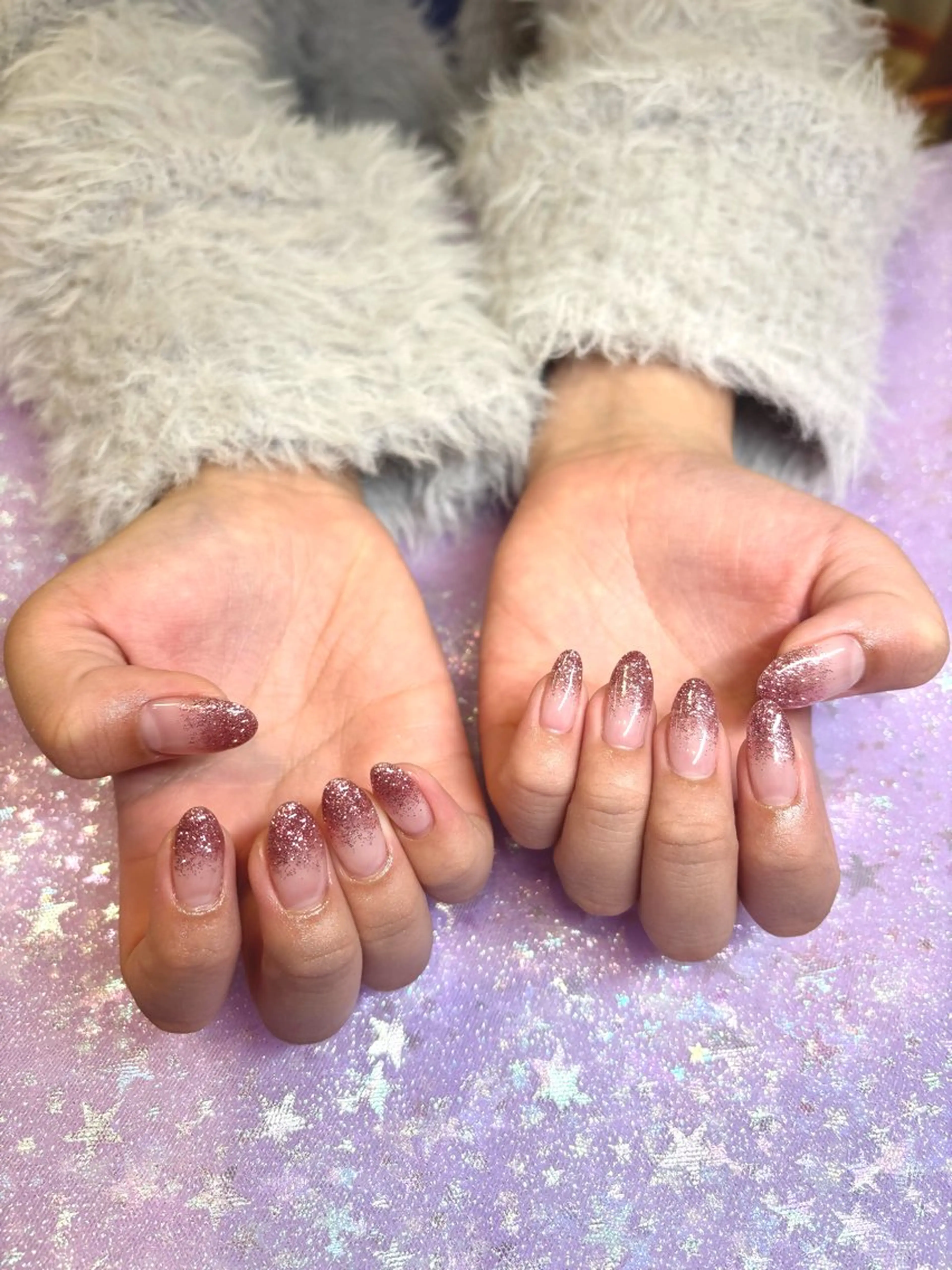 ネイル グラデーション ラメ(グリッター) ラメグラデーション Nail Salon too.所属・maho ‪‪☺︎‬のネイルデザイン