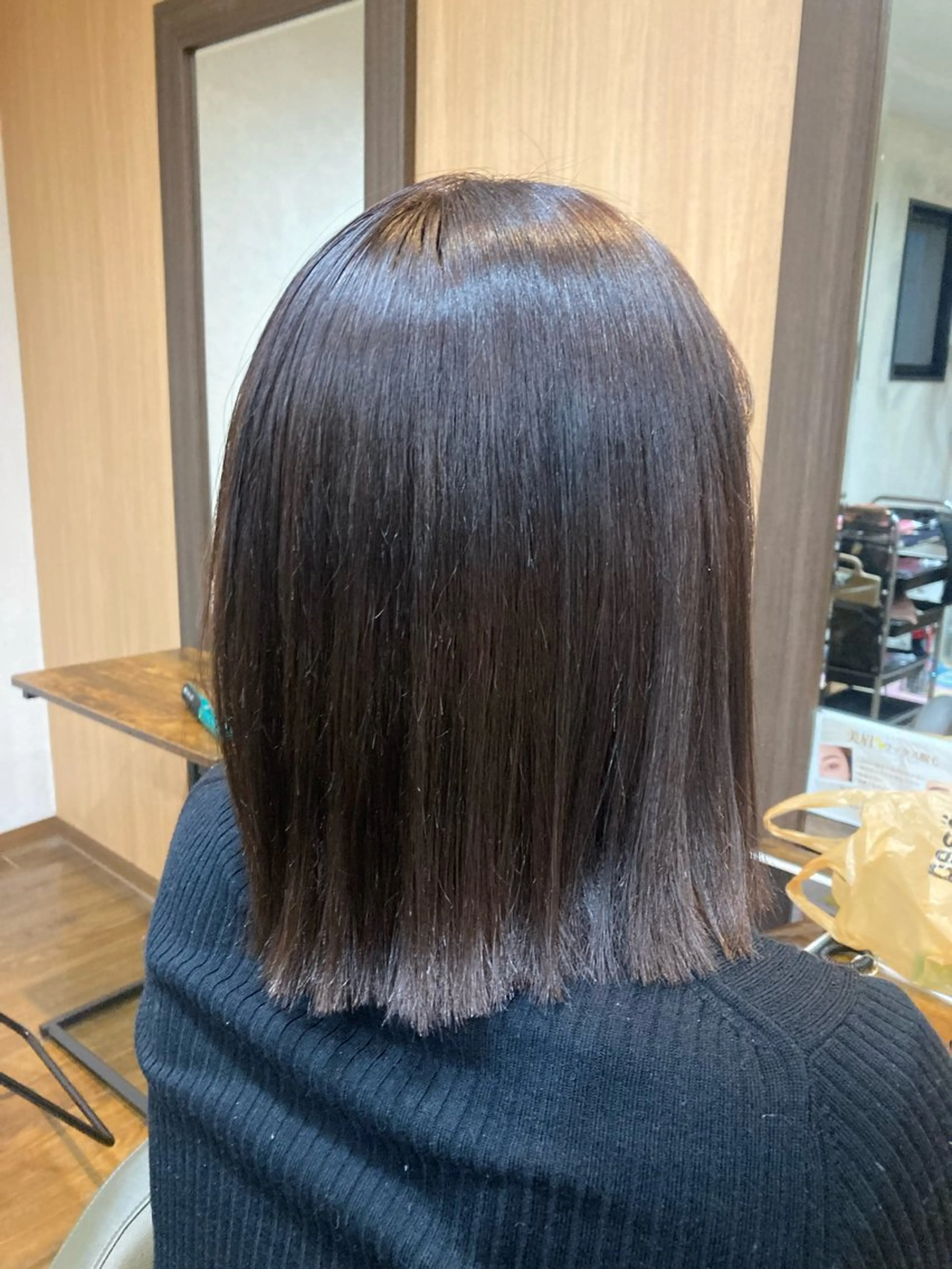 ミディアム MOLLASALON 浅香山店所属・髪質改善カラー 縮毛矯正🤍辻桃加のヘアスタイル