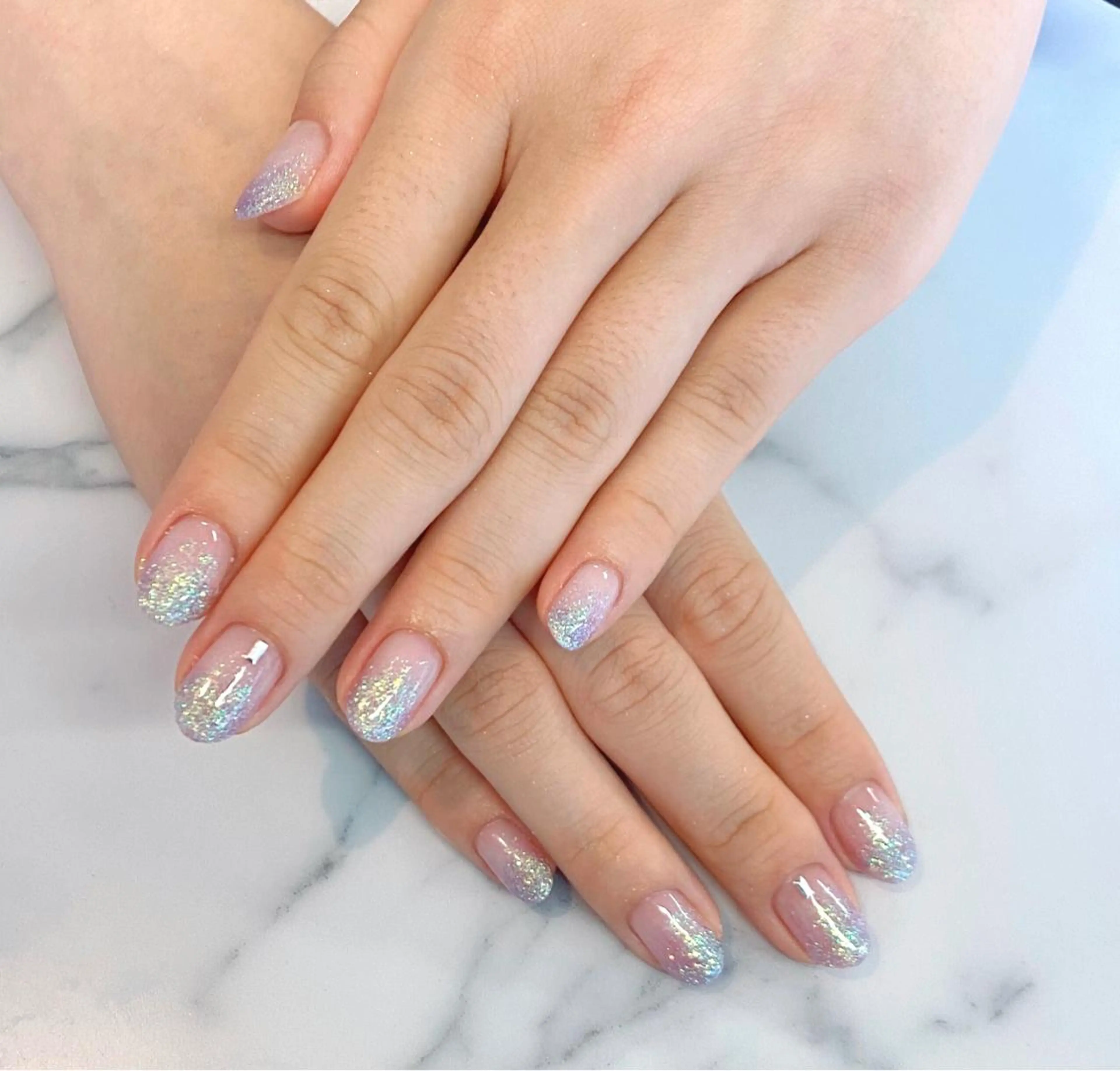 ネイル ラメ(グリッター) ラメグラデーション ストーンネイル 🌻ひまり🌻 ネイルのネイルデザイン