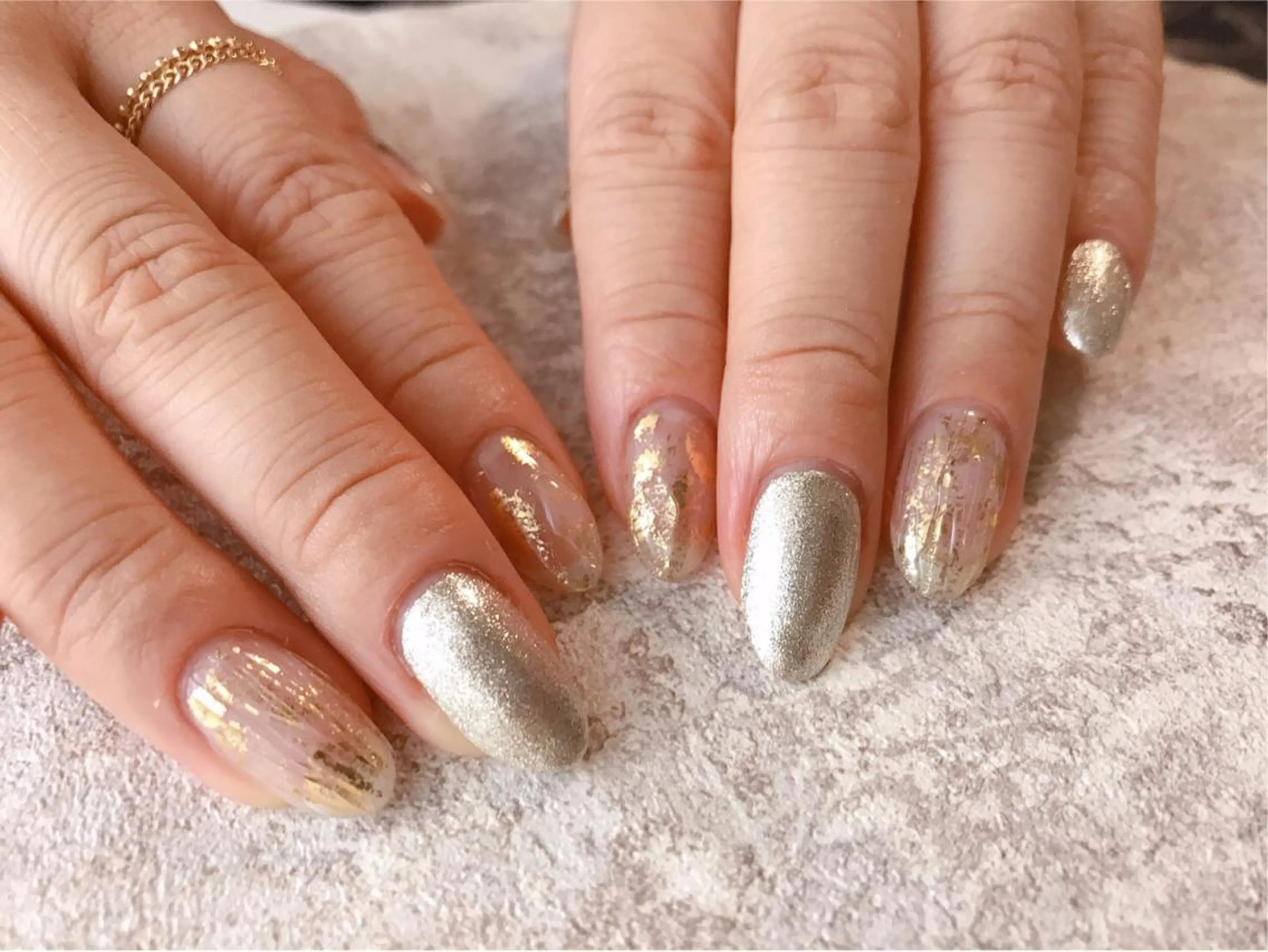 ネイル クリアネイル ハンドネイル Mogu nail 二子玉川のネイルデザイン