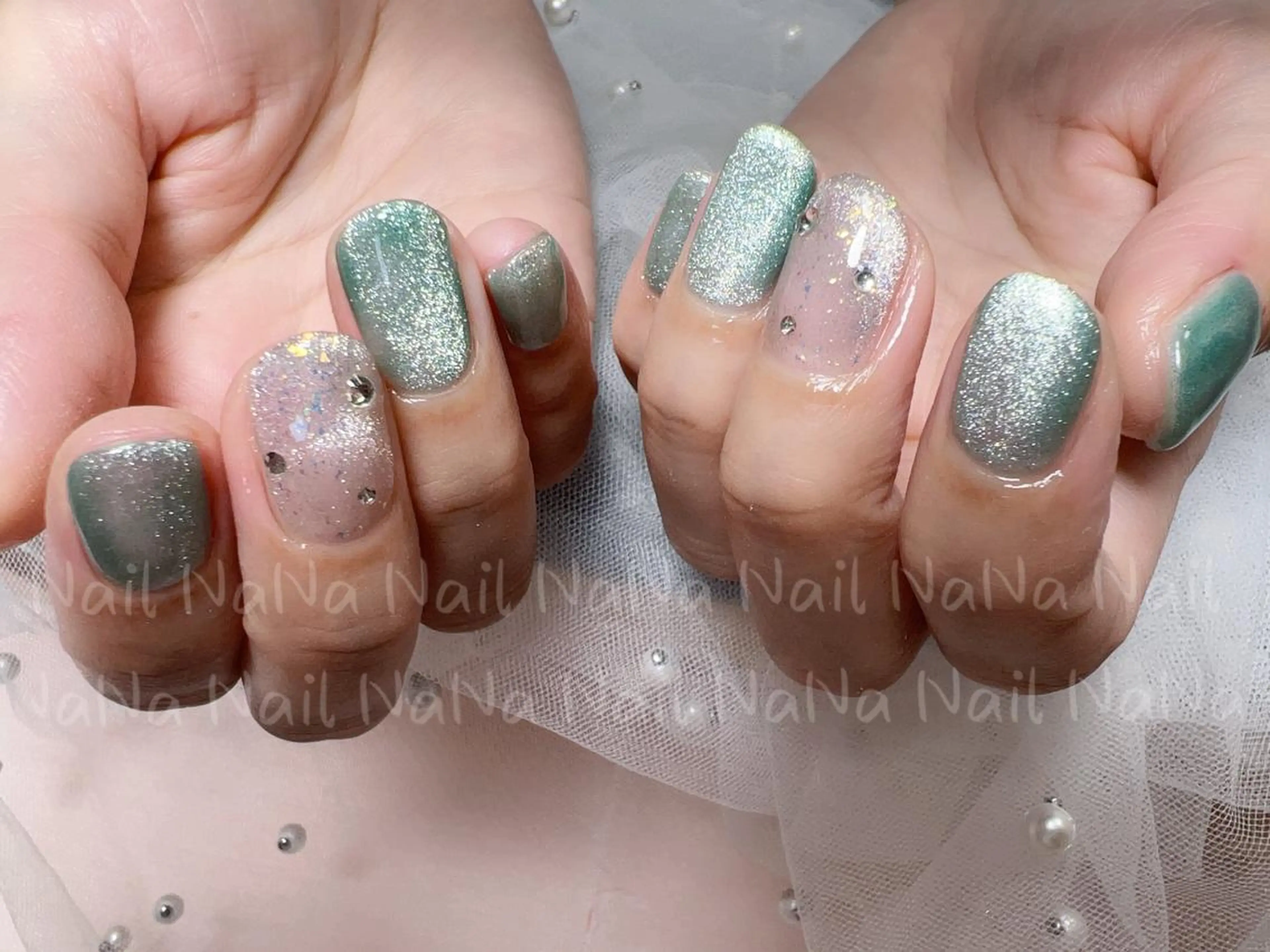 ショート カラー ネイル ハンドネイル Nail NaNaのネイルデザイン