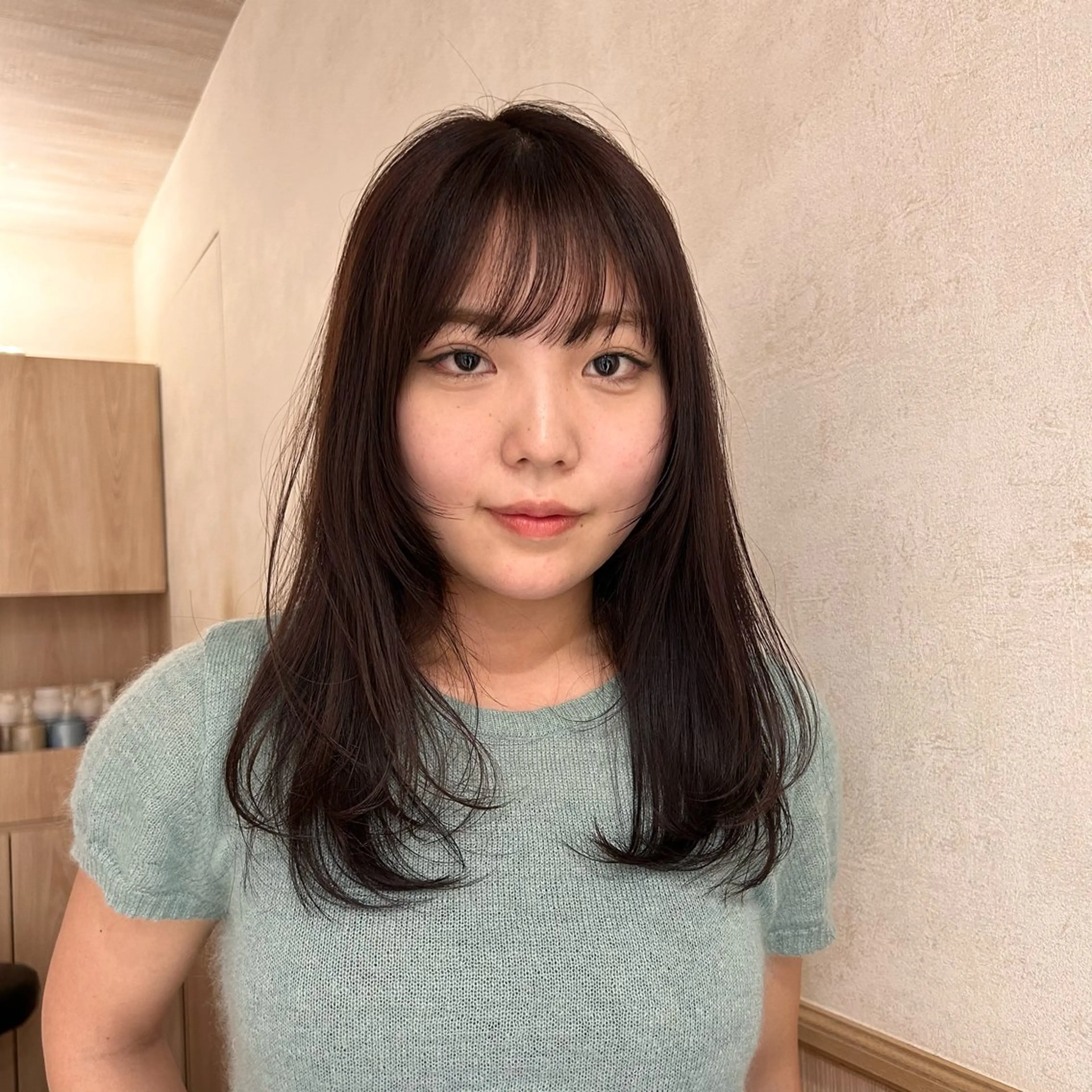 セミロング カラー ヘアカラー トリートメント ベージュ/艶カラー 藤沢/Yuka🍃のヘアスタイル