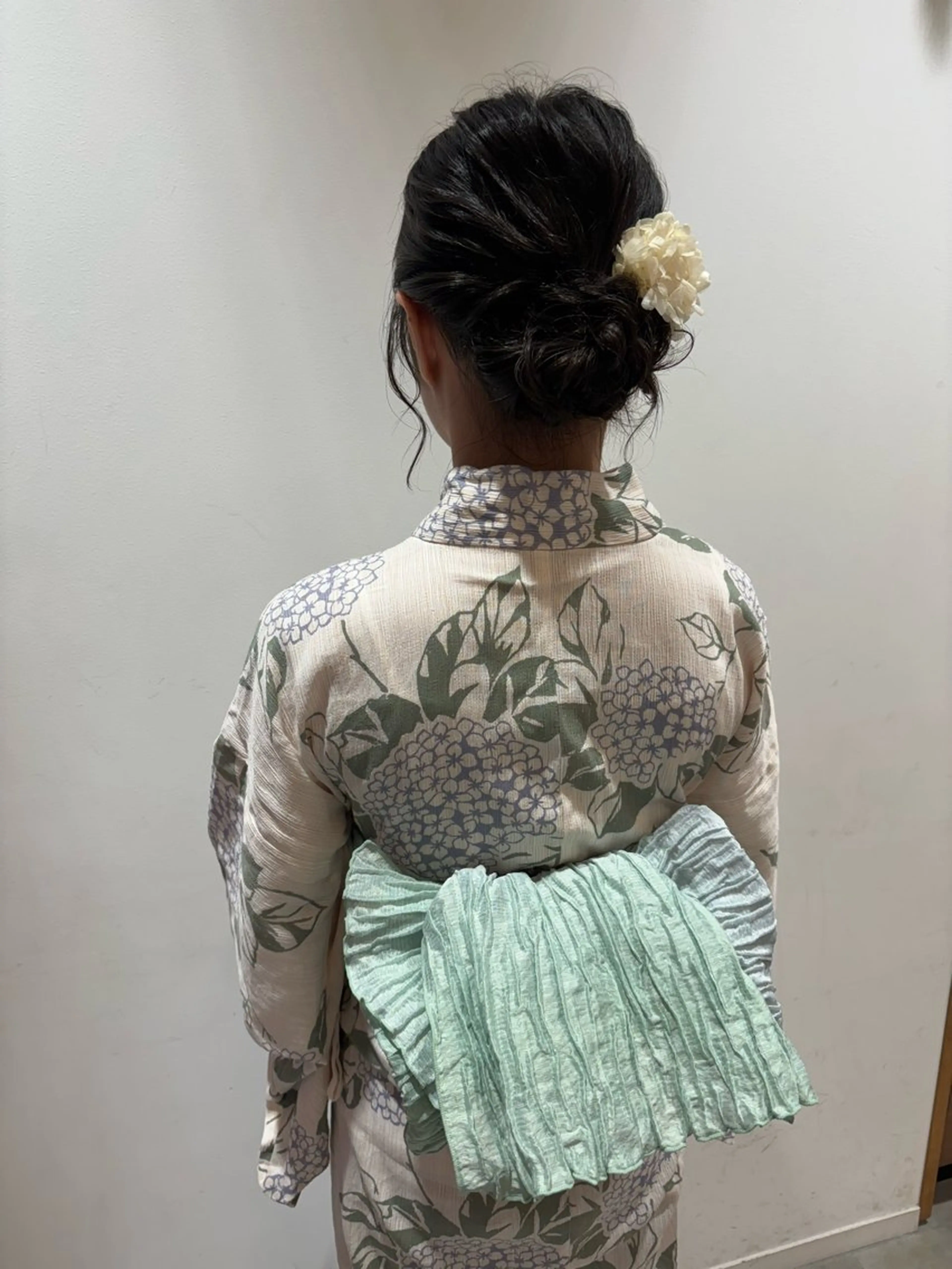 ミディアム 浴衣 杉井 恵里のヘアスタイル