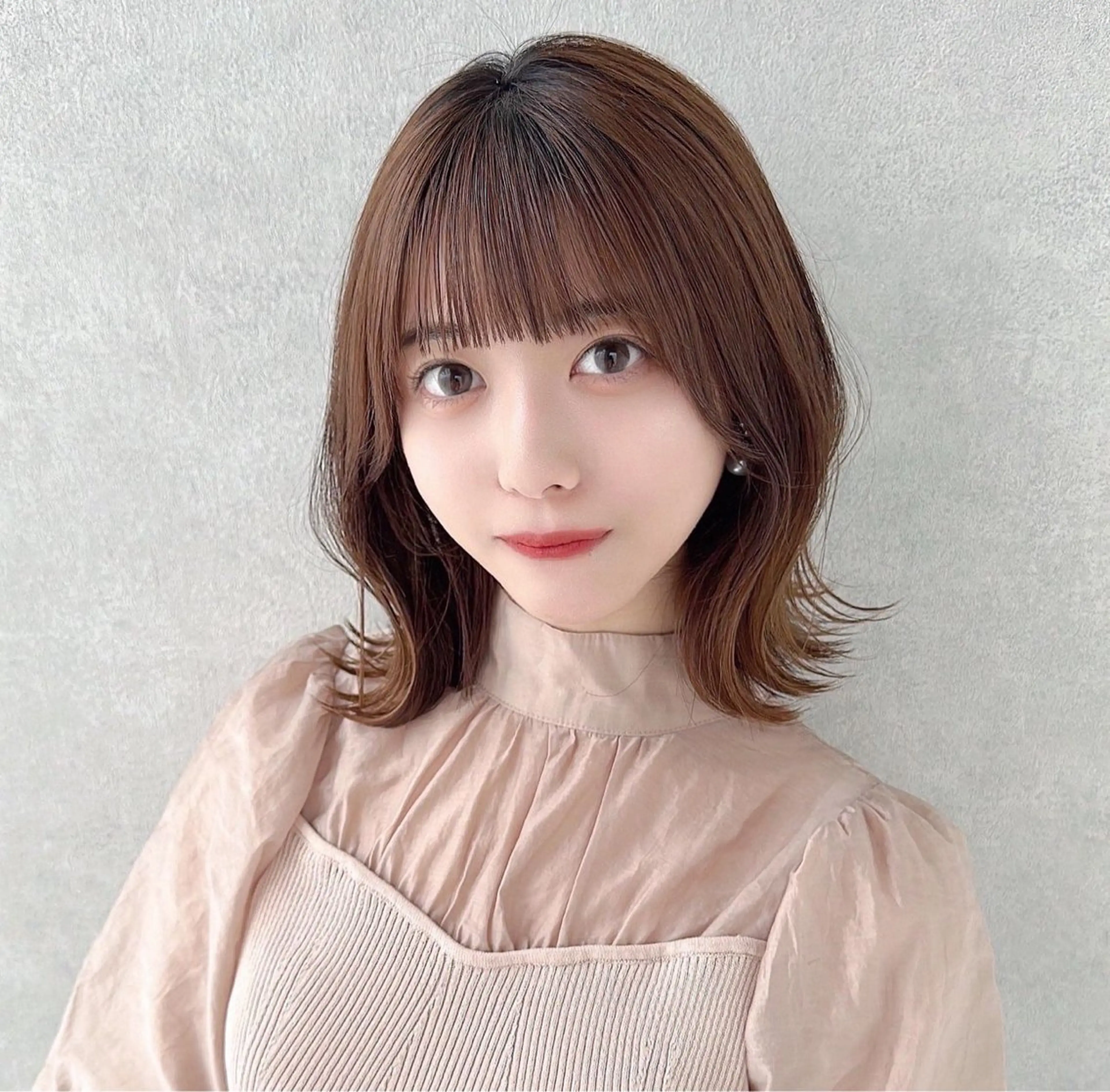 ミディアム カラー カット トリートメント FERiCIA.  表参道所属・レイヤーカット 🪄吉野翔悟のヘアスタイル