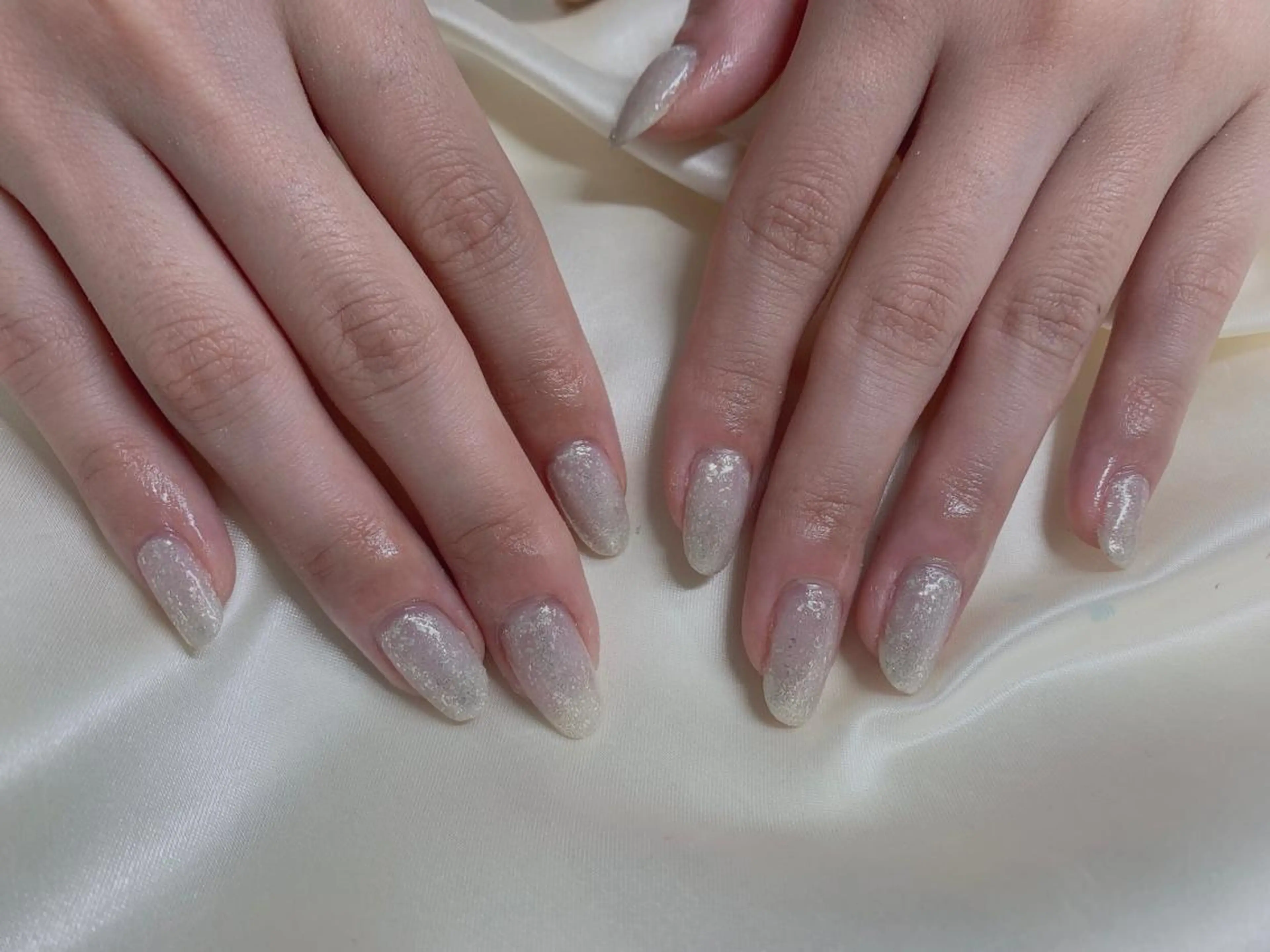 ネイル ラメ(グリッター) ワンカラーネイル ハンドネイル Mogu nail 二子玉川のネイルデザイン