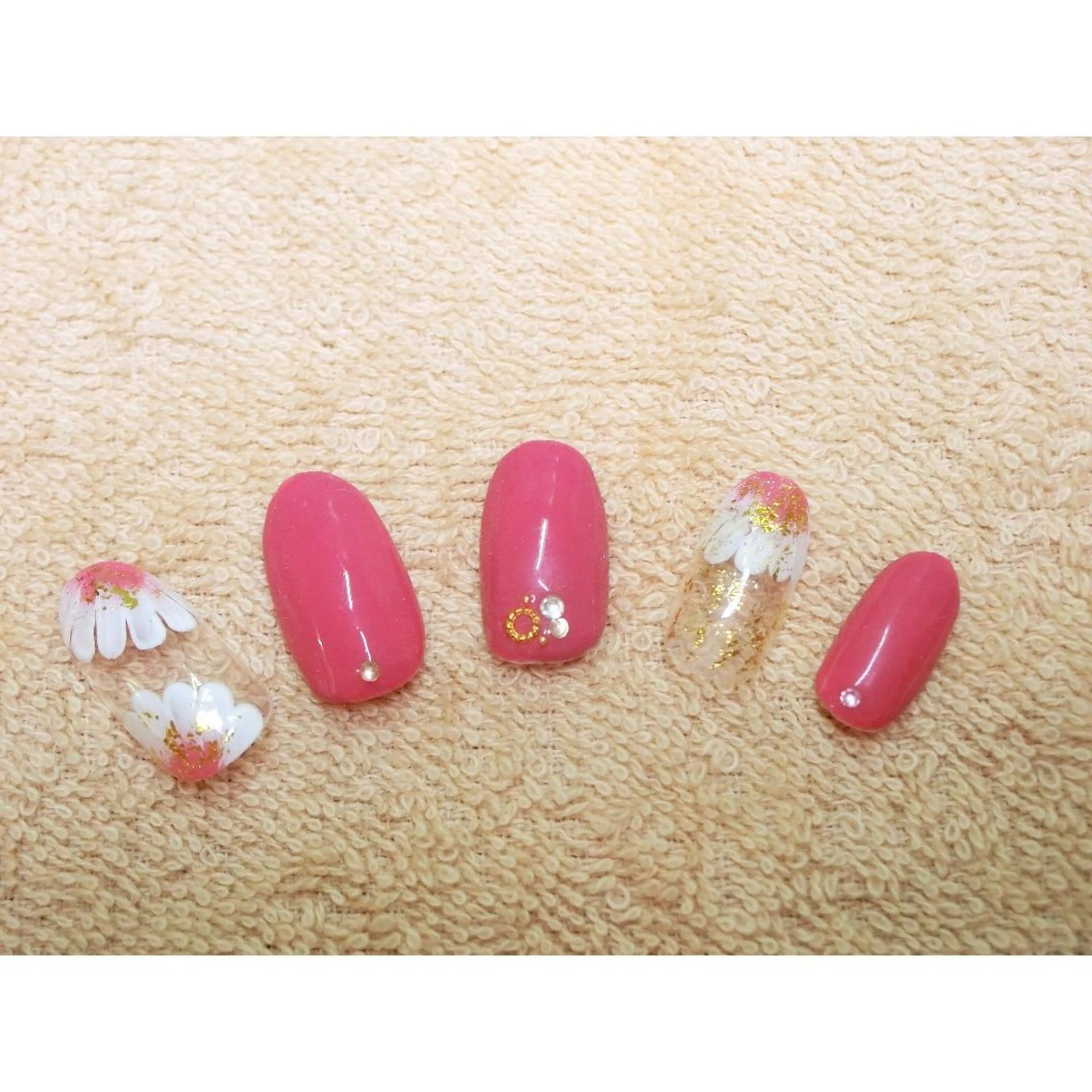 ネイル 痛ネイル/ワンホン/ フィルイン/長さだしのネイルデザイン