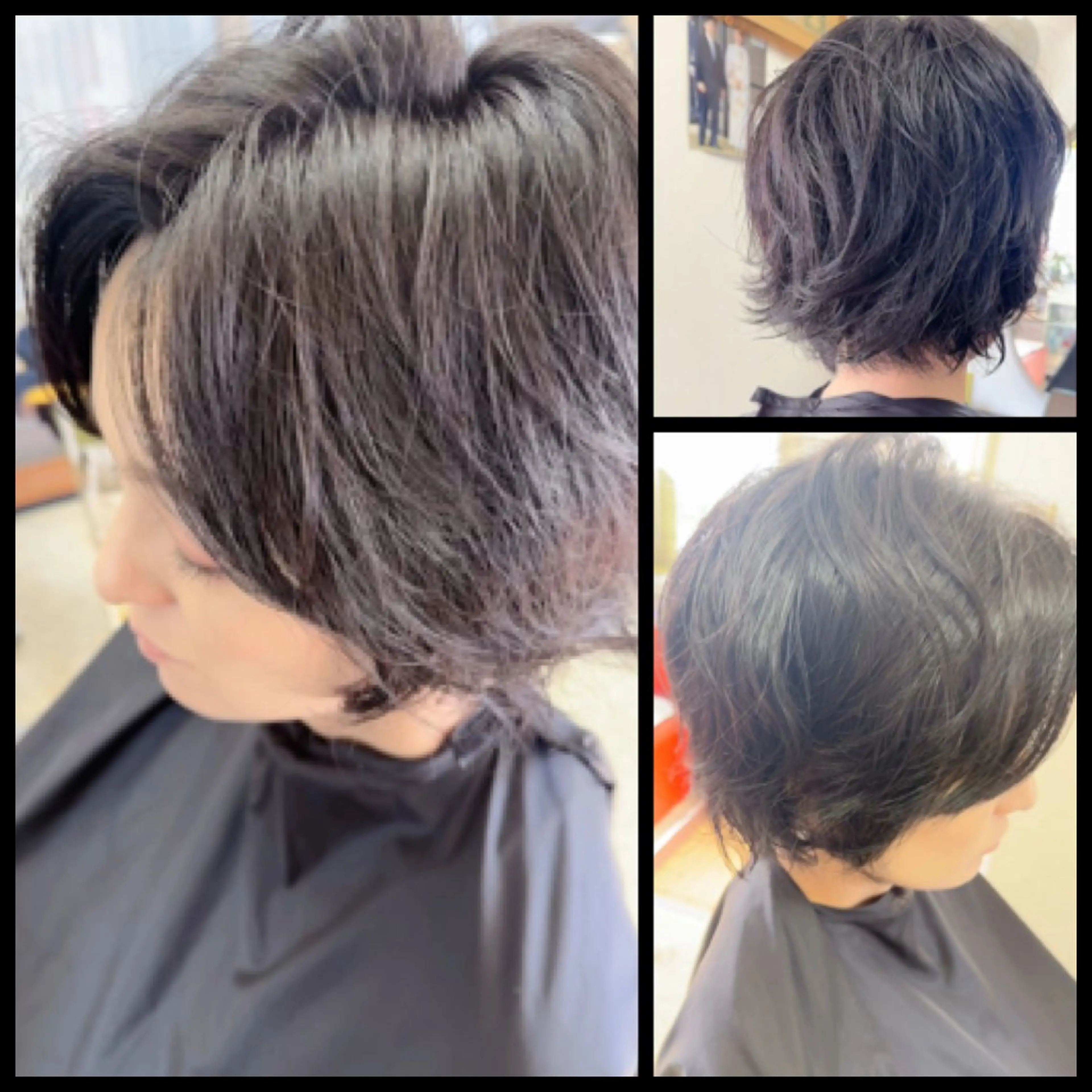 ミディアム カラー パーマ 中島 剛のヘアスタイル