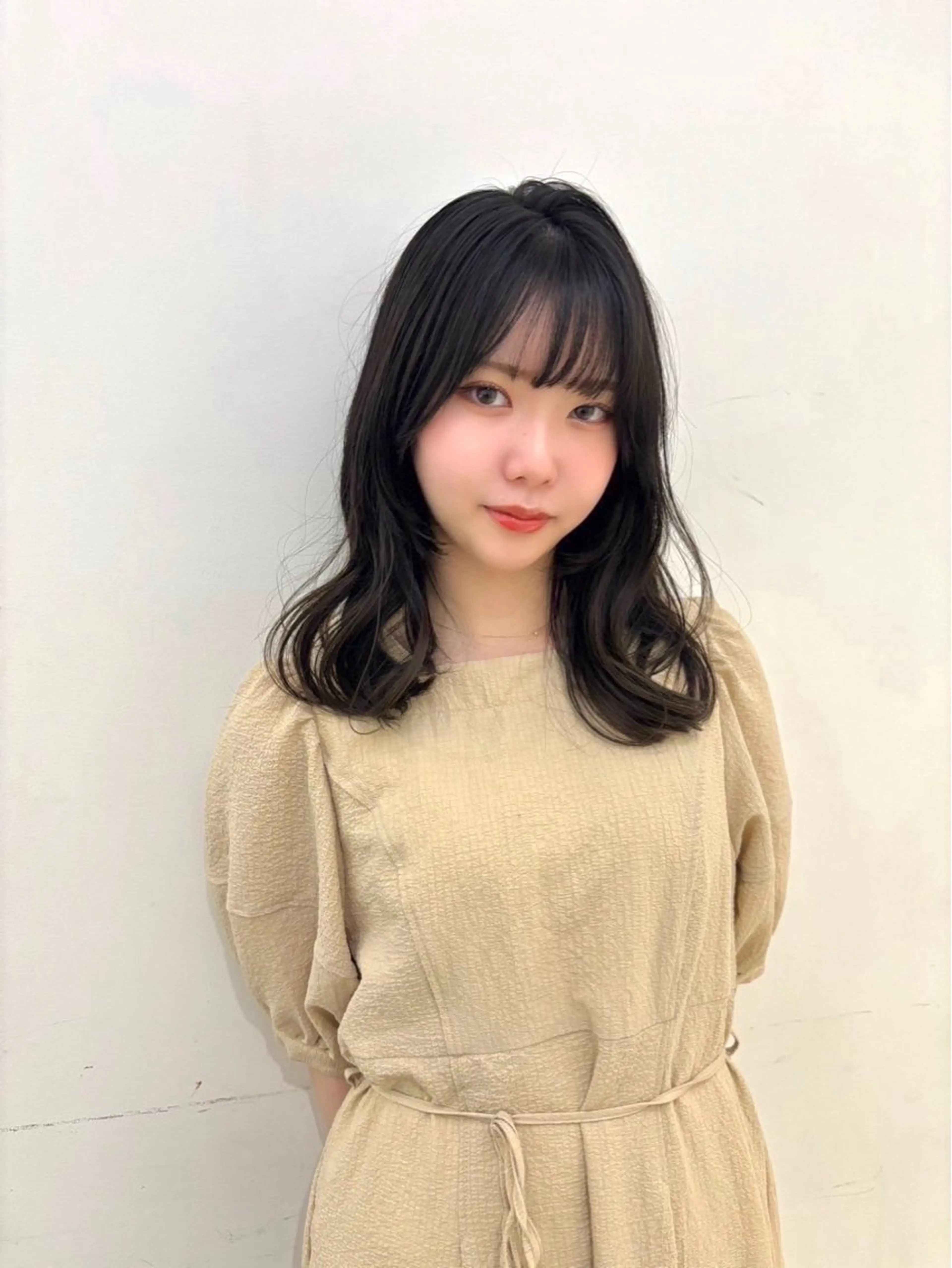 ミディアム カット ヘアカラー 🫧透明感カラー/ 青山瑞季🫧のヘアスタイル