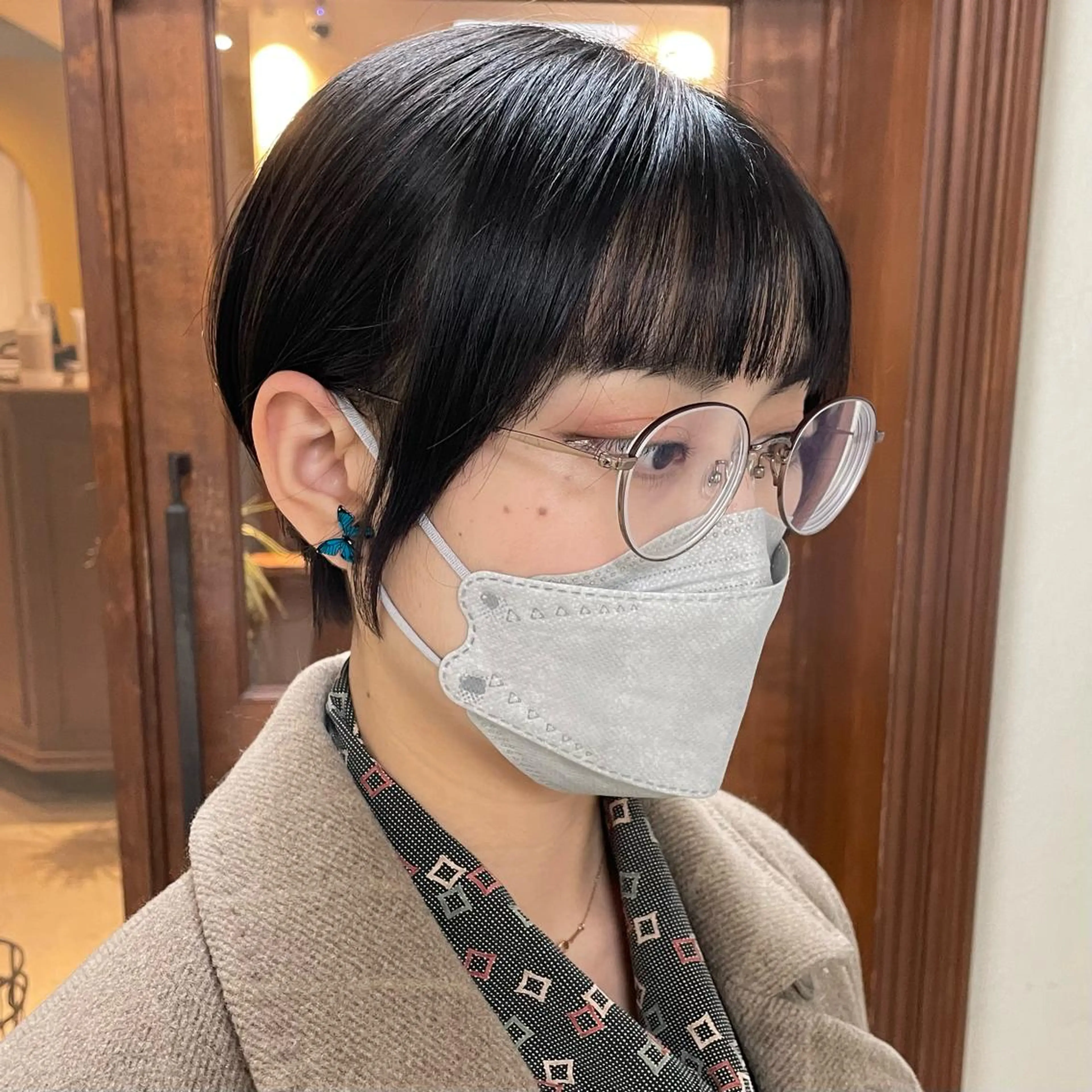 ショート カラー ヘアアレンジ カット ヘアカラー トリートメント maoブリーチ無し 似合わせカラーのヘアスタイル