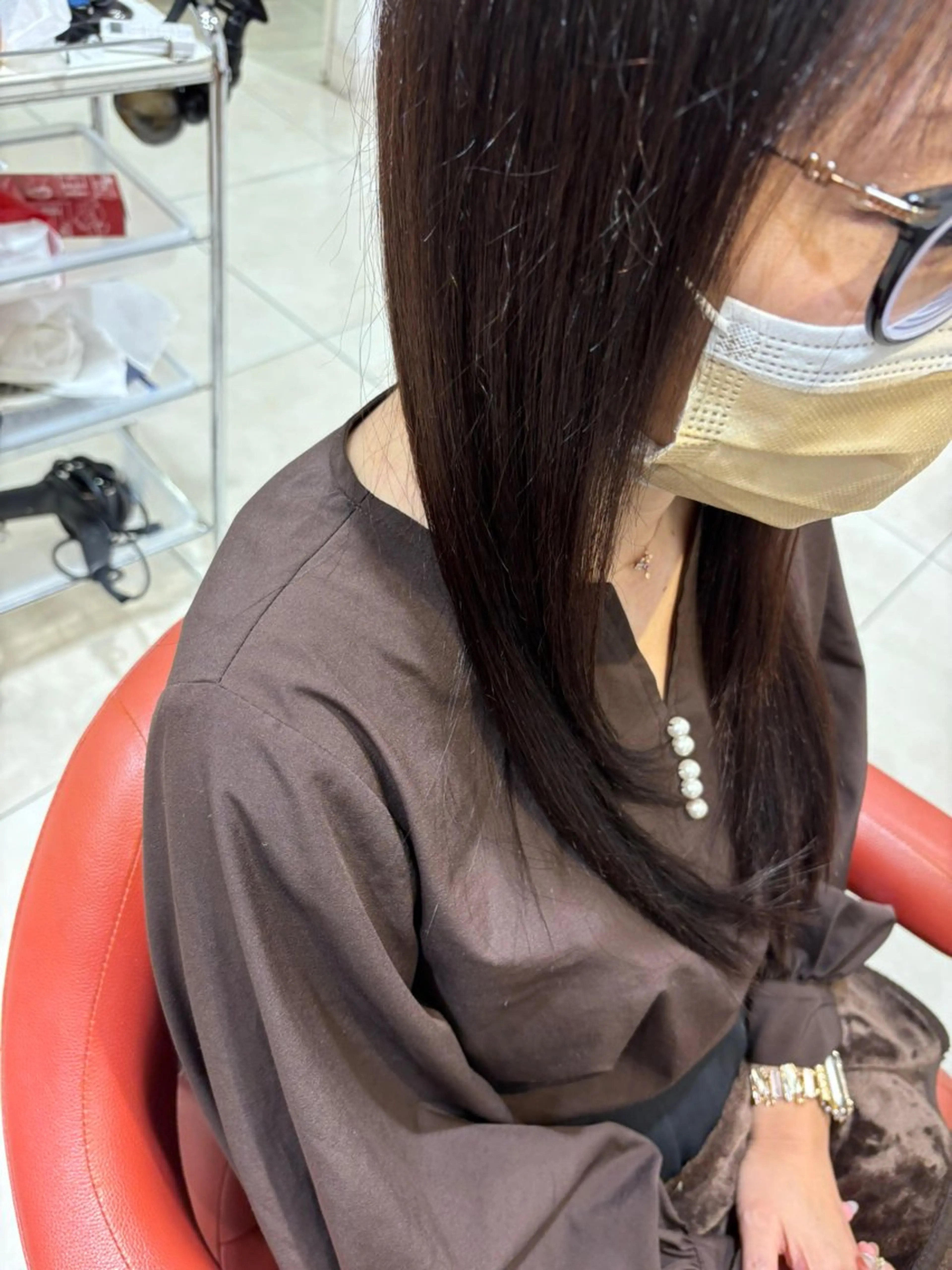 セミロング LUCIDO STYLE reMix所属・レディースパーマ/ 谷澤佑貴のヘアスタイル