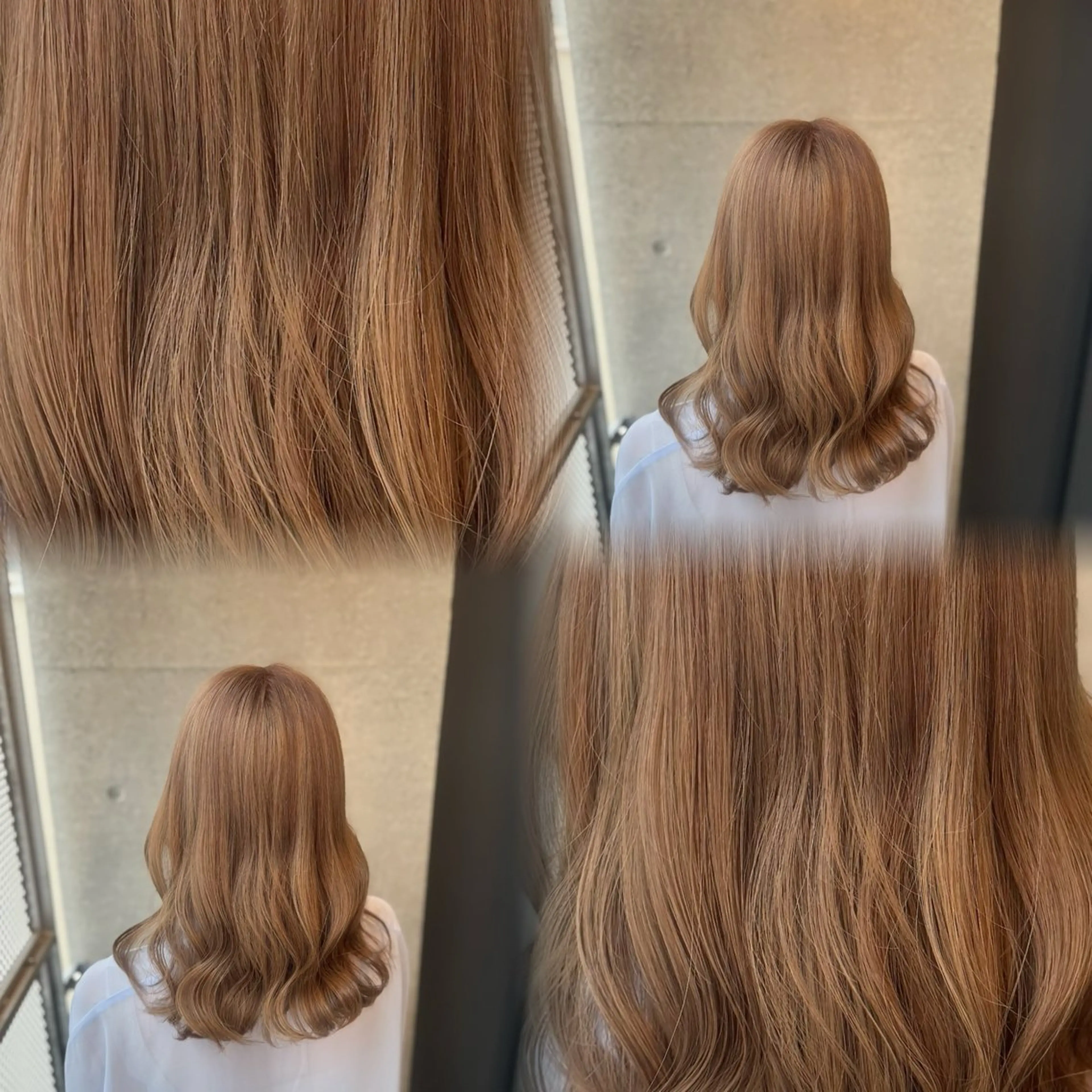 ミディアム カラー ヘアカラー トリートメント 髙橋 李里亜のヘアスタイル