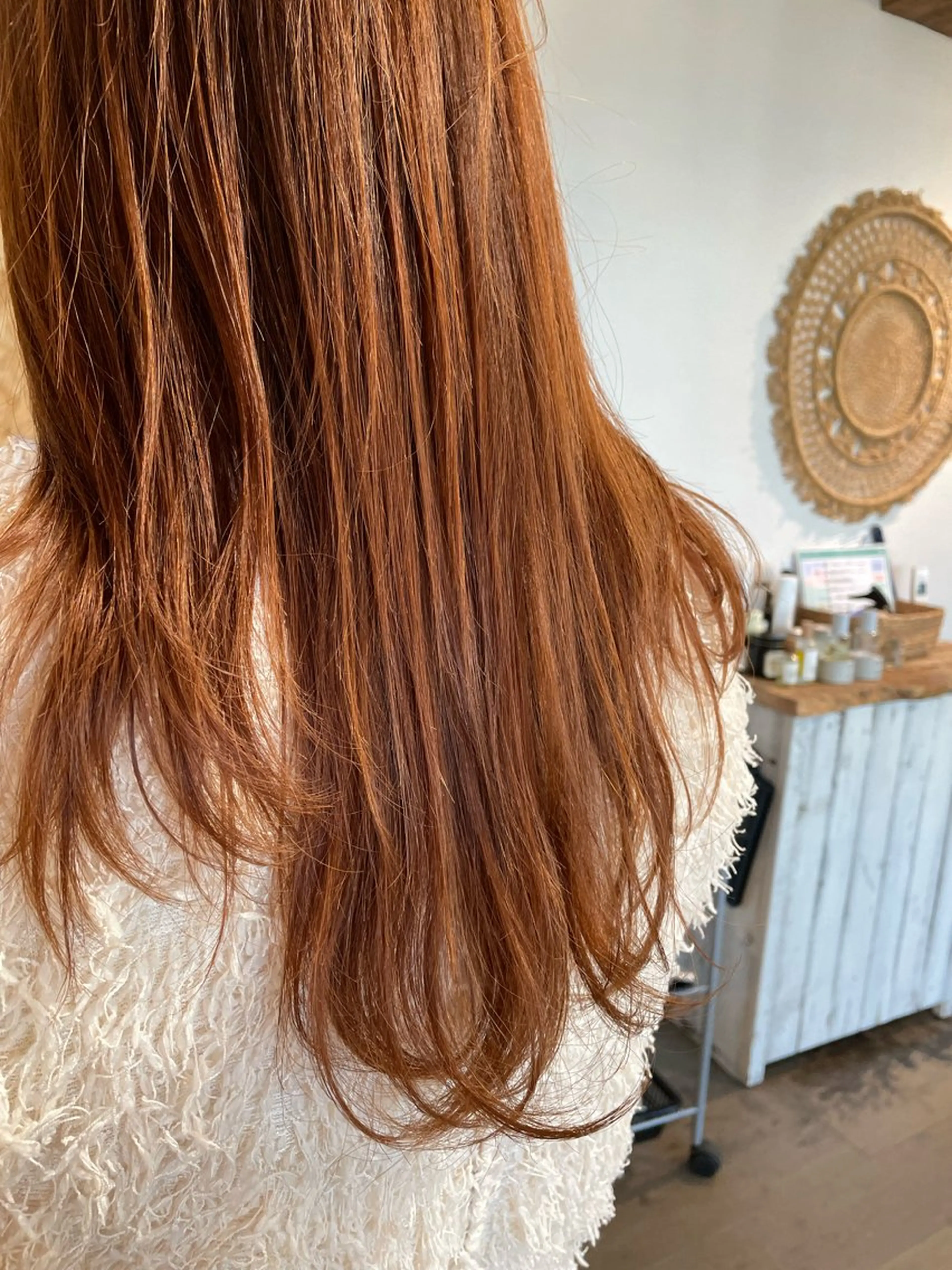 ロング カット ヘアカラー diar湘南台店所属・ふくだももこ🍑 つるっとボブのヘアスタイル