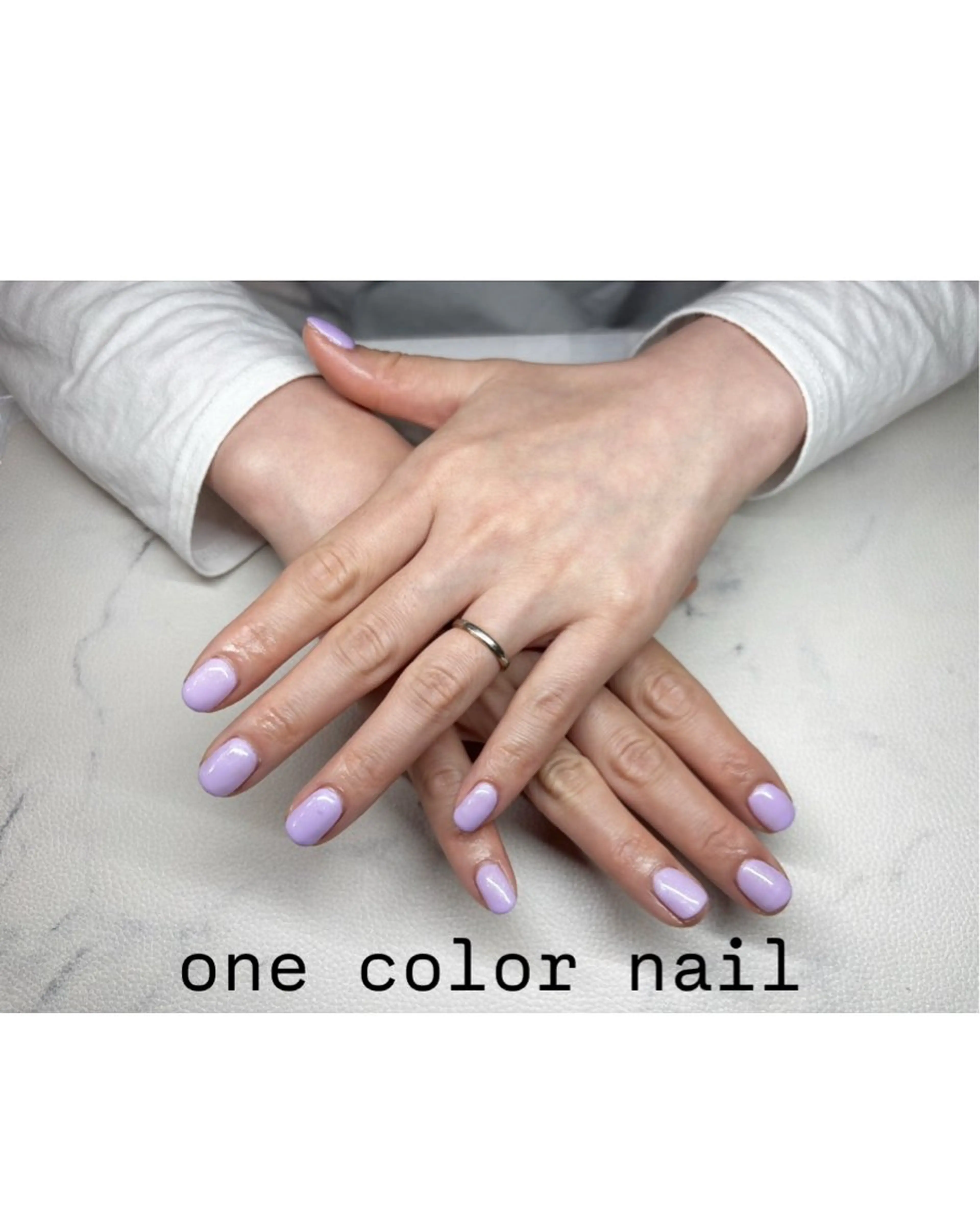 ネイル ワンカラーネイル BellaLuna 武藤美里のネイルデザイン