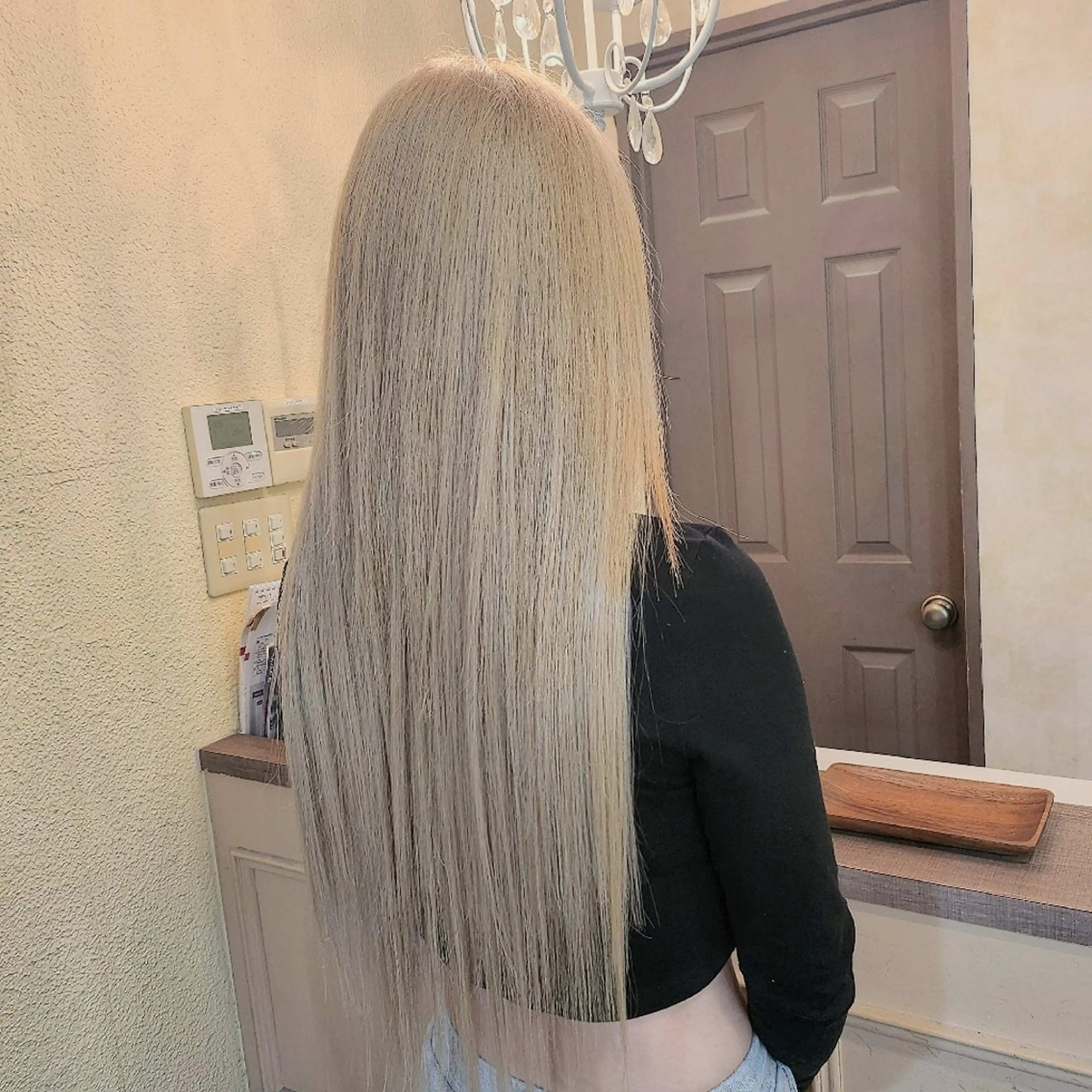 ロング ヘアアレンジ シールエクステ エクステ カット エクステ 田井中 悠紀のヘアスタイル