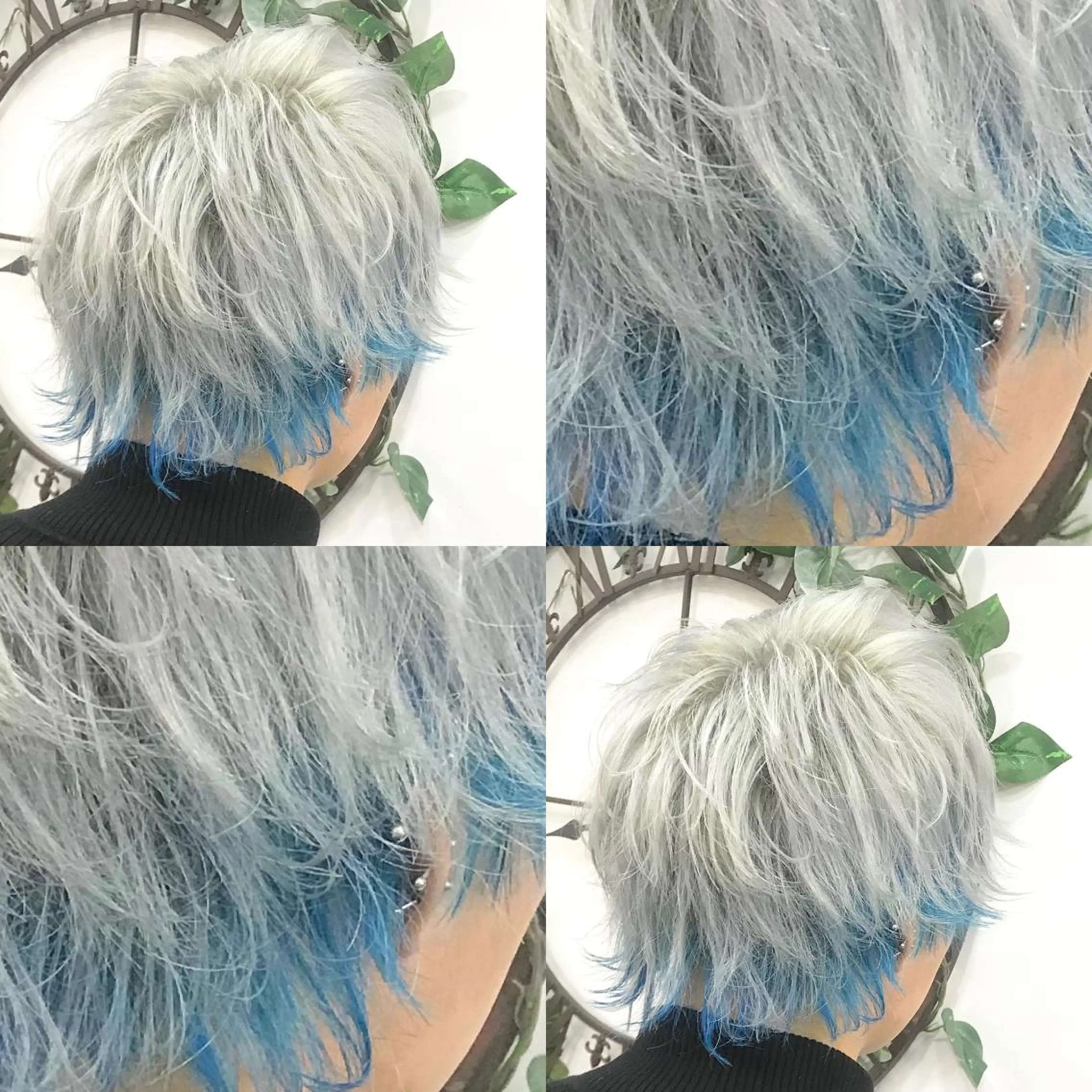 ショート カラー メンズ ハイトーン💫 エクステ💫maiのヘアスタイル