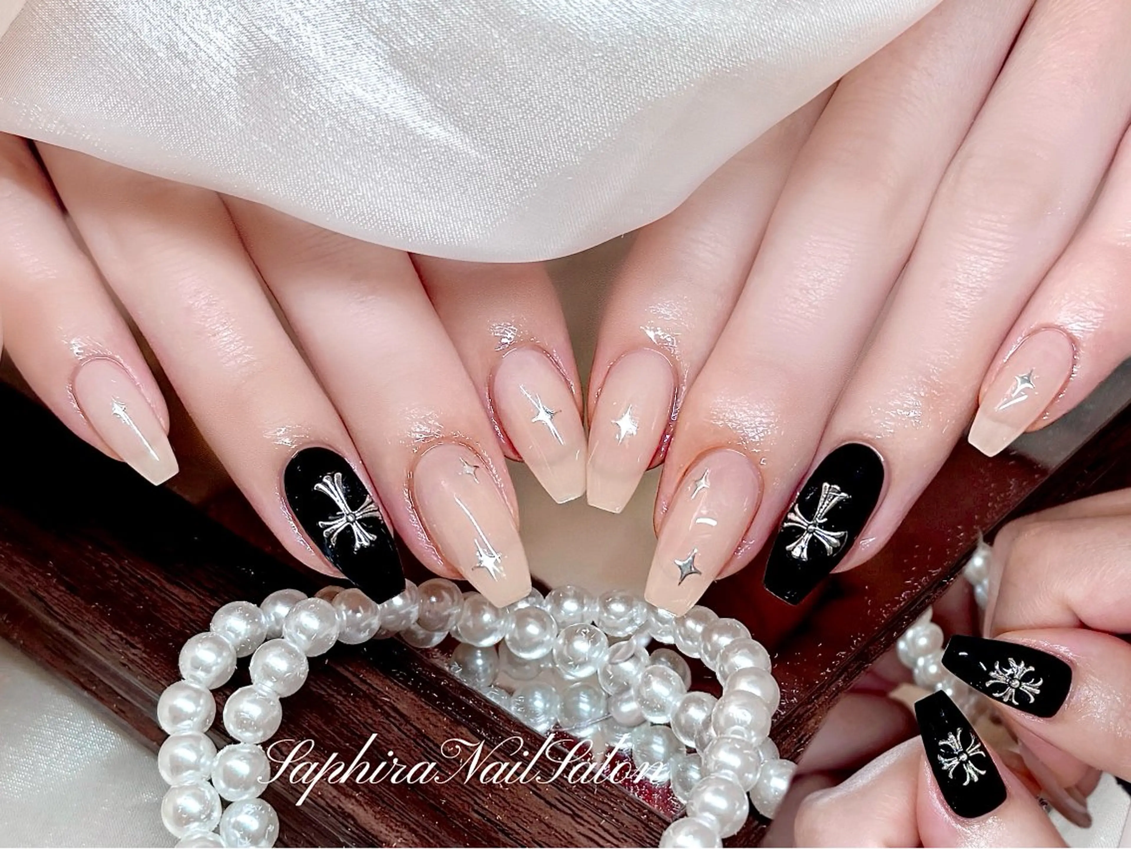 カラー ハンドネイル Saphiraネイル サロン錦糸町のネイルデザイン