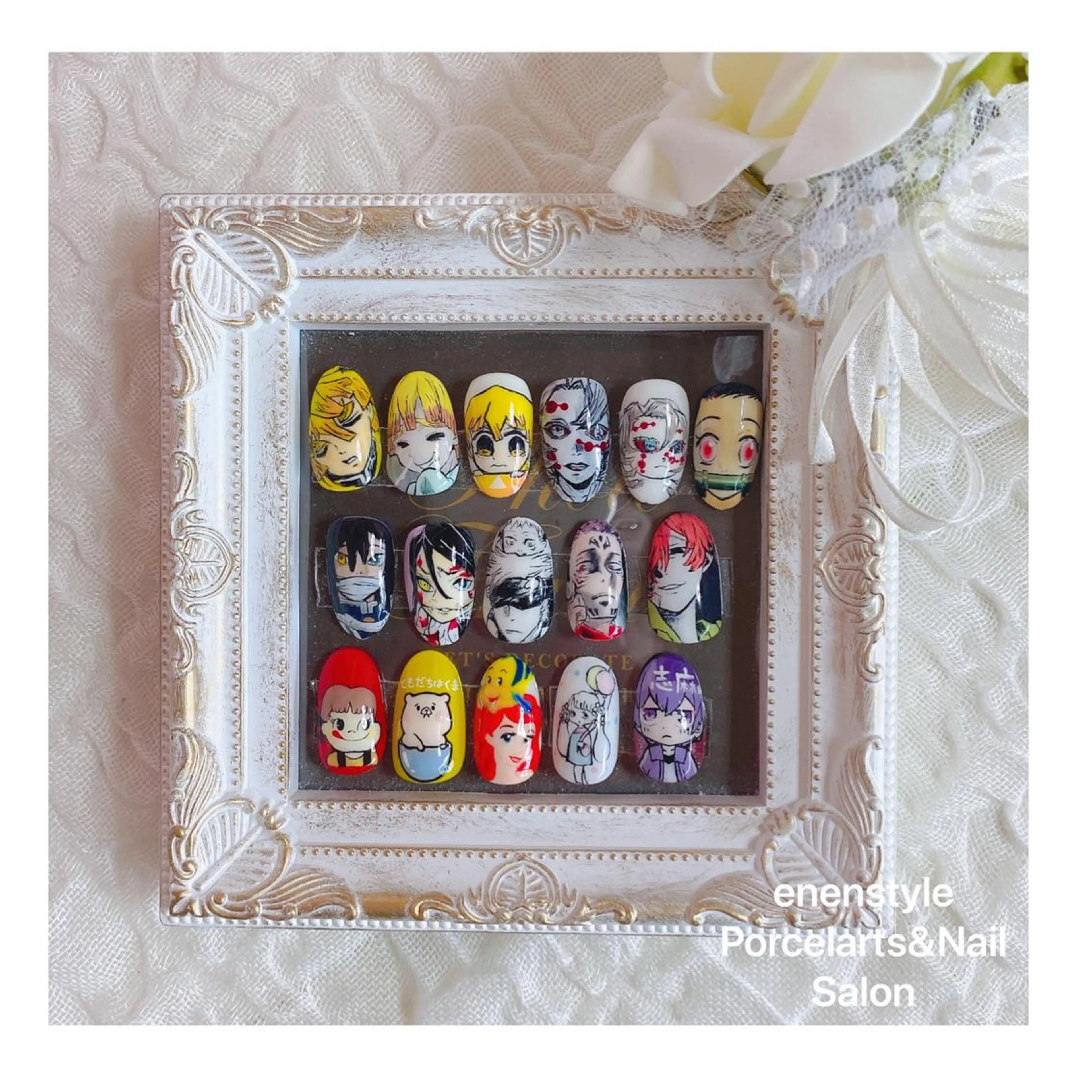 ミディアム ネイル 👑enen style👑のネイルデザイン