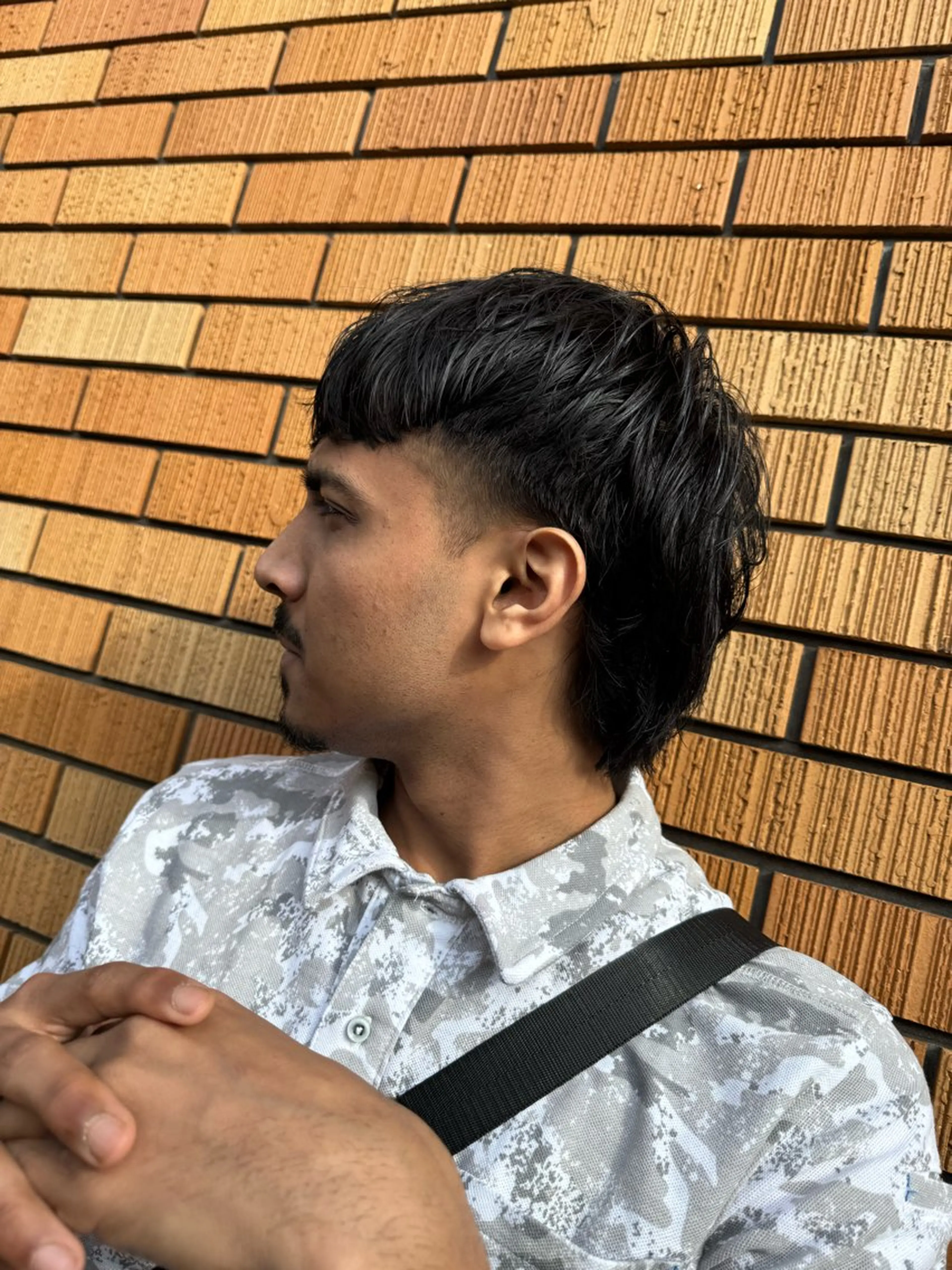 ショート メンズ くせ毛 マレットヘア Mio"VEGA所属・メンズ/マッシュ センターパート/悠羽のヘアスタイル