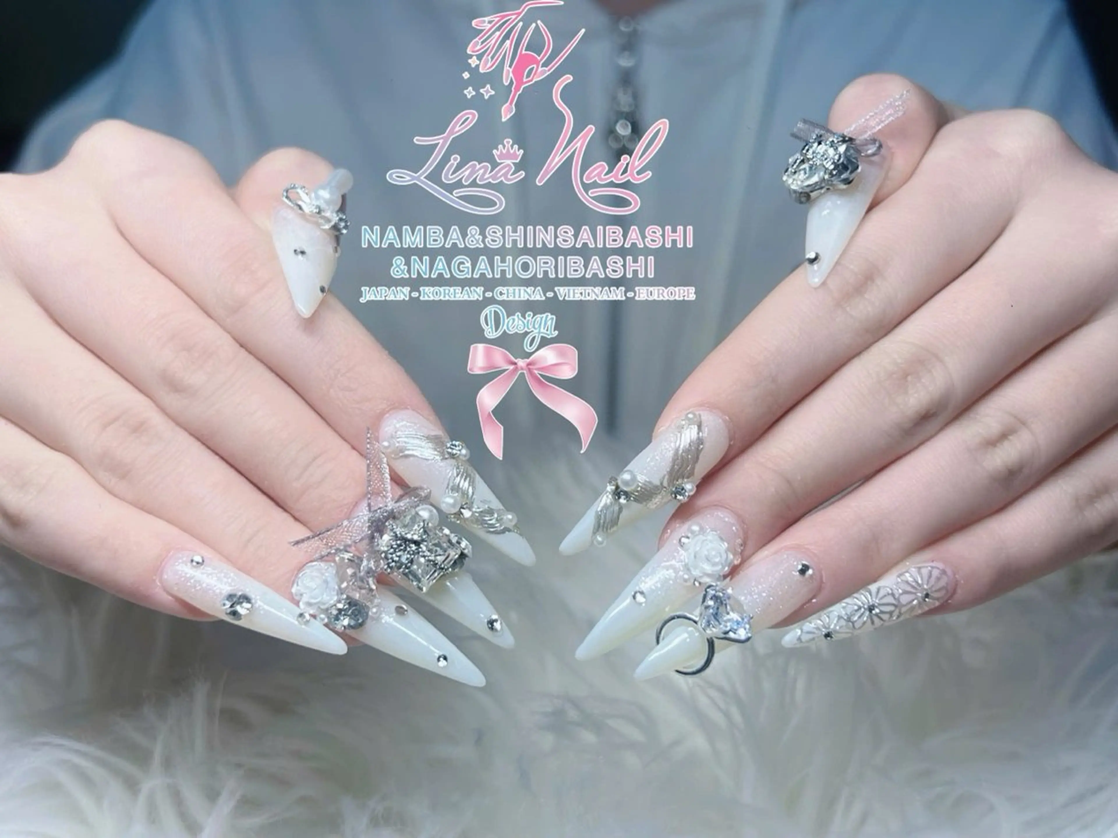 ネイル チークネイル 桜ネイル フラッシュネイル フットネイル ジェルネイル ハンドネイル ７９LINA NAIL 心斎橋店所属・リナネイル アメ村心斎橋店のネイルデザイン