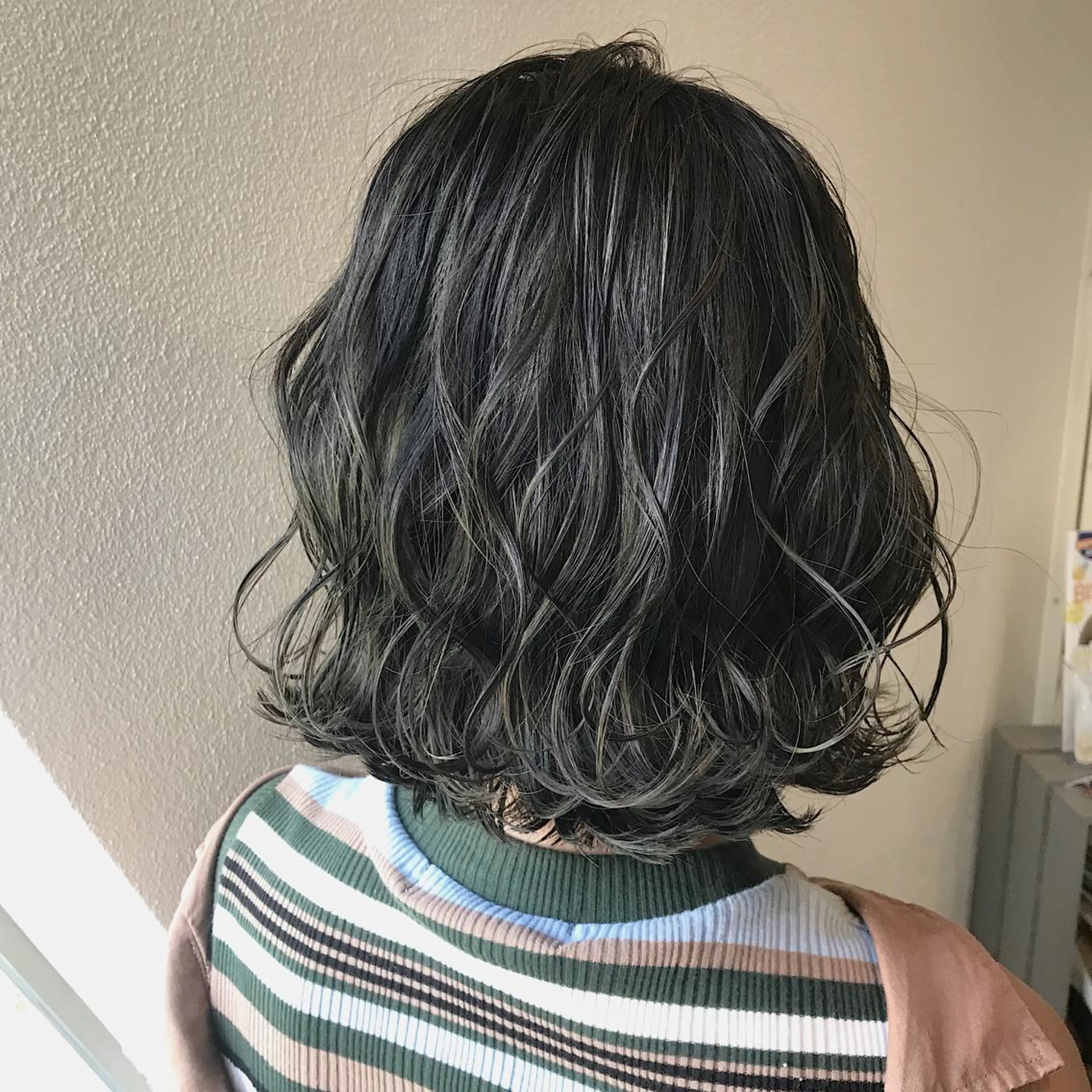 ミディアム カラー グレージュ カット ヘアカラー トリートメント lani 天神大名/ブリーチのヘアスタイル