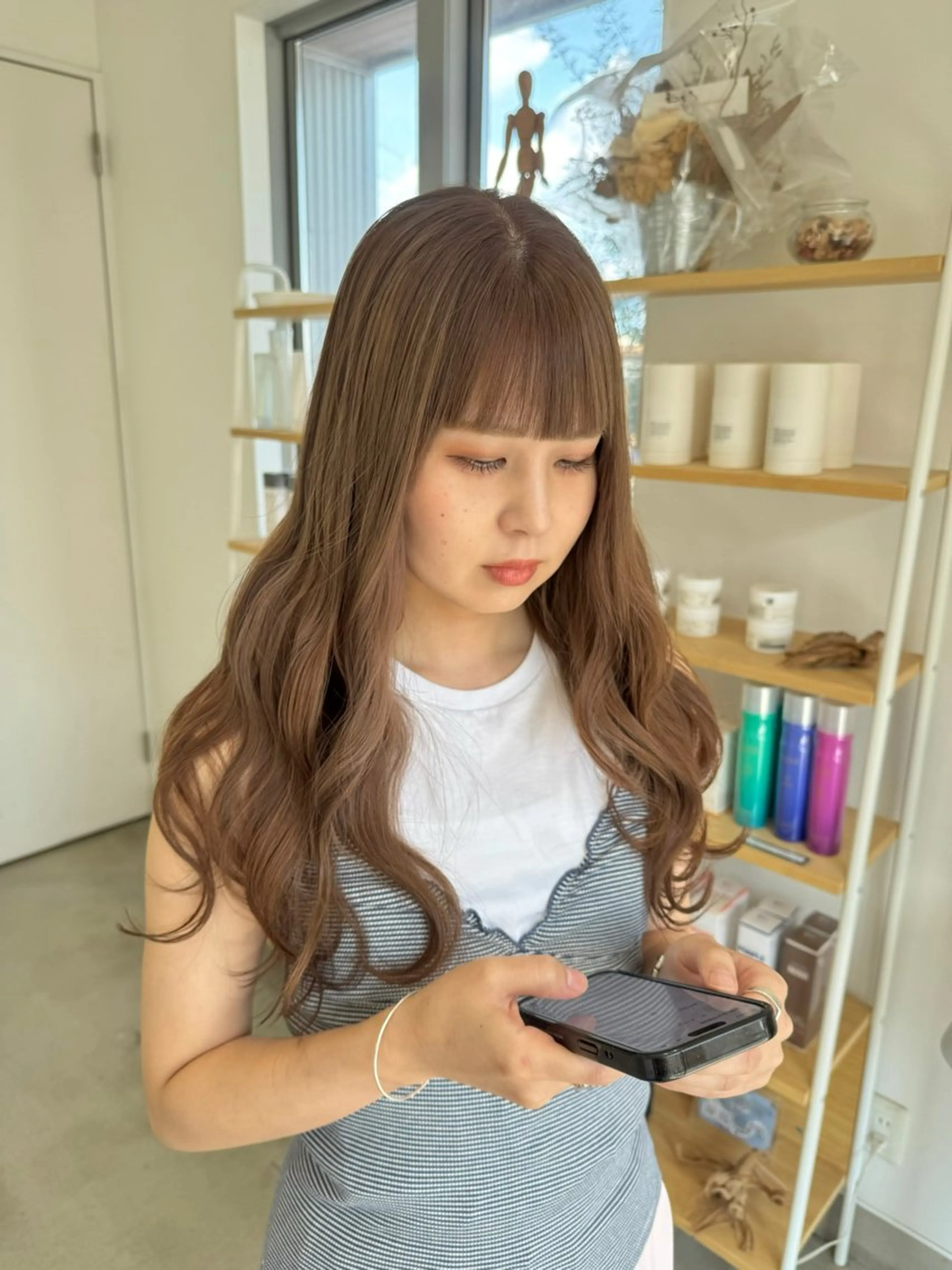 ロング カラー mir所属・堀越 美羽のヘアスタイル